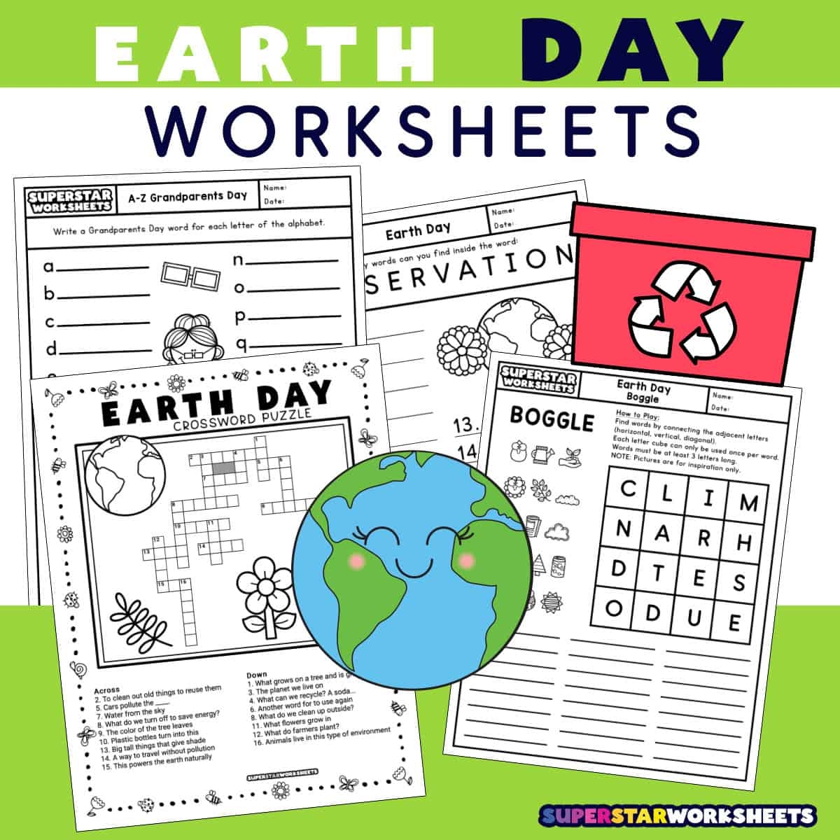 Earth Day Worksheets Superstar Worksheets