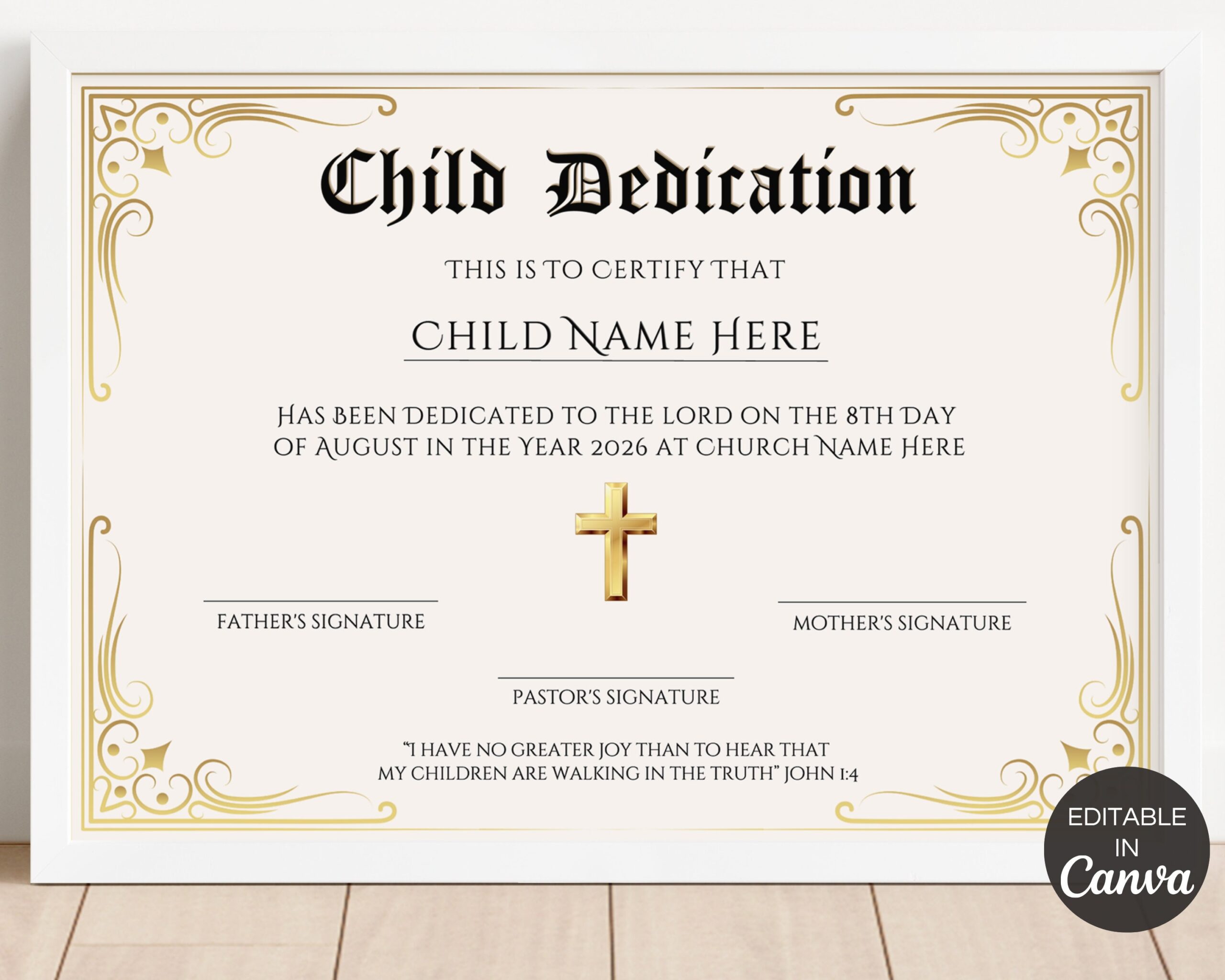 Editable Baby Dedication Certificate Printable Child Dedication Certificate Template Baptism Certificate Dedication Keepsake TDS 10 Etsy Israel