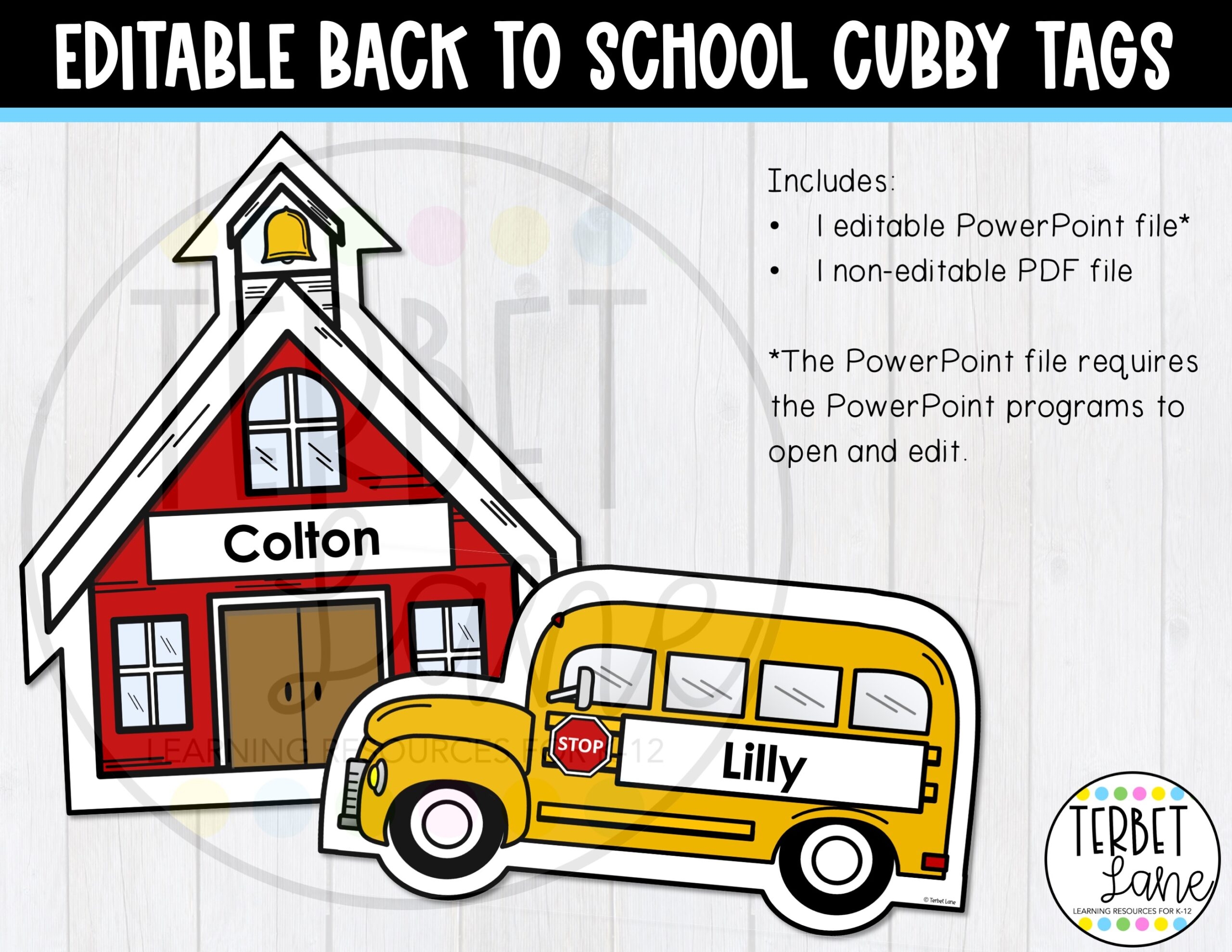 Back To School Editable And Printable Labels