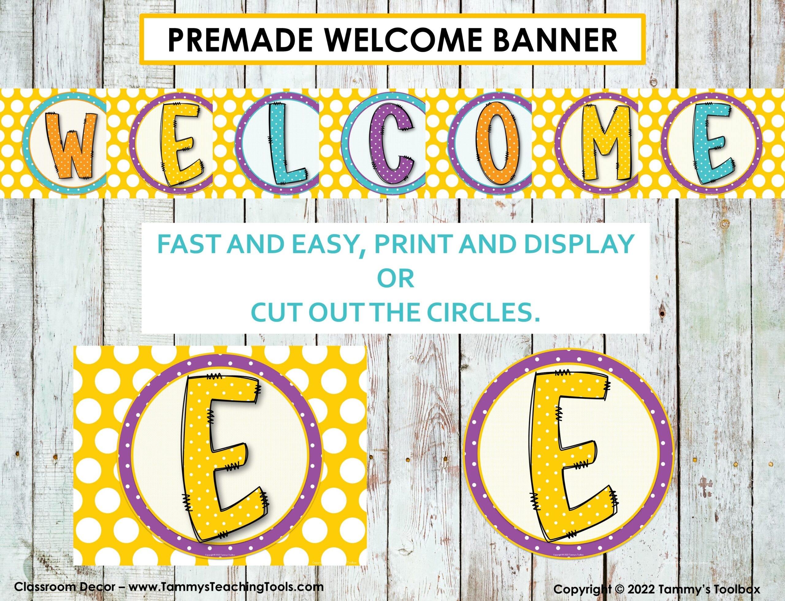 Editable Banners Pennants And Posters For Classroom Organization Made By Teachers