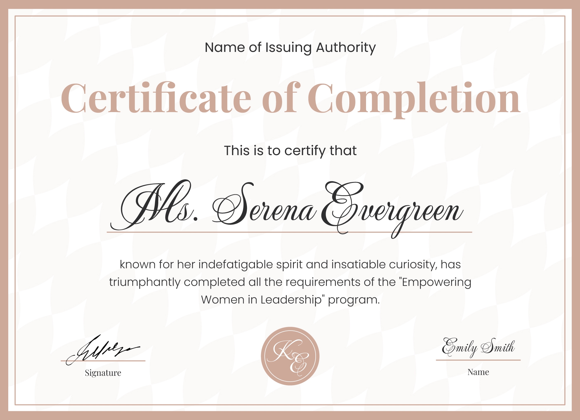 Free Editable Printable Certificates Of Completion