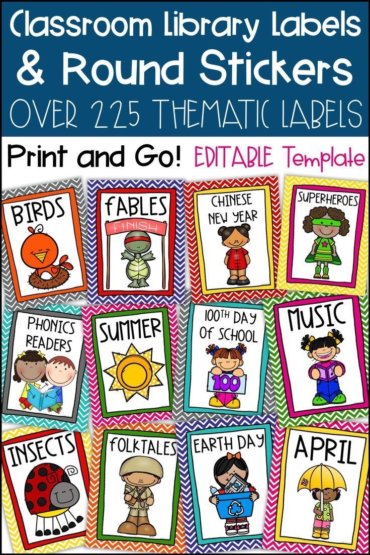 Printable Classroom Library Labels Printable Classroom Library Labels Free Editable