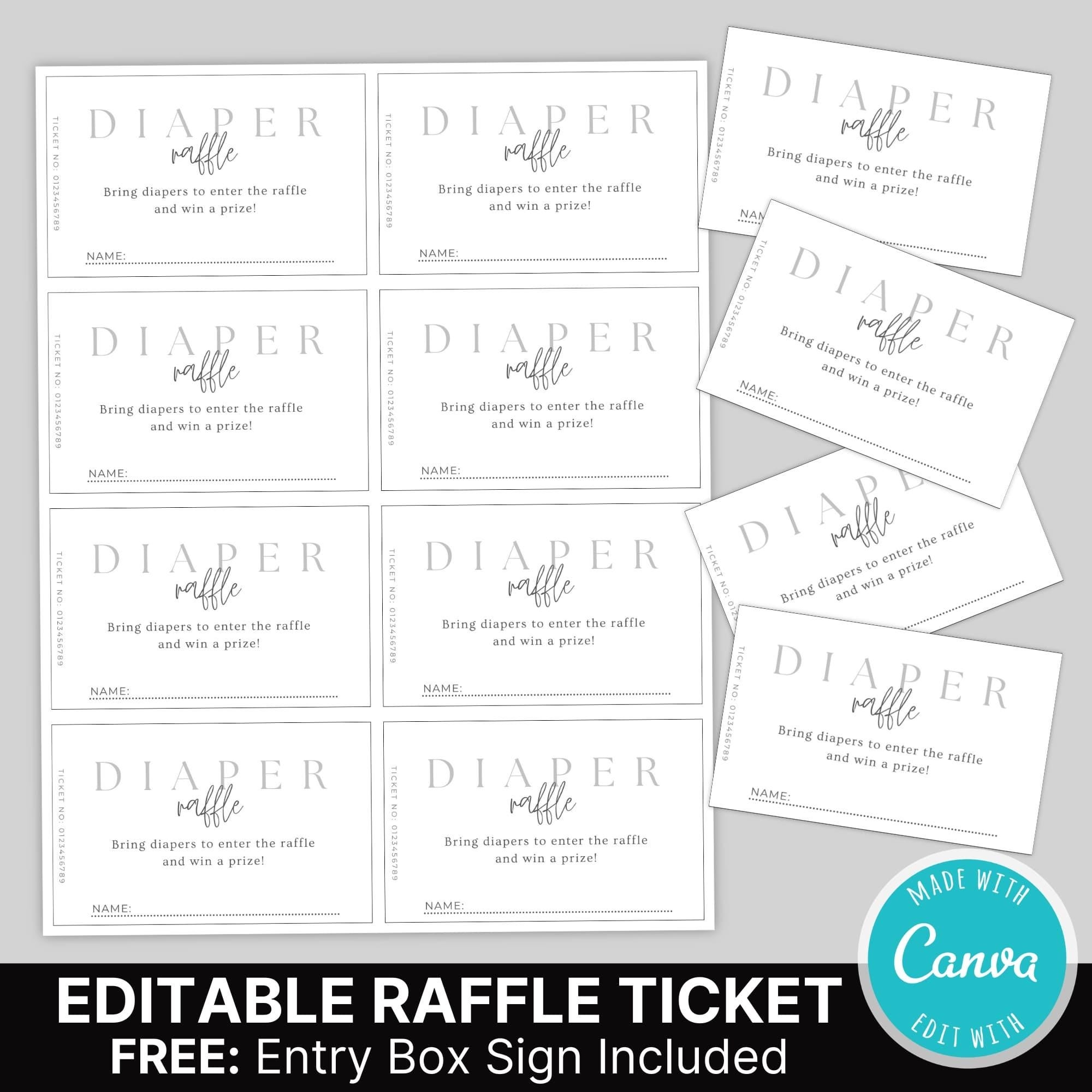 Diaper Raffle Printable Edit