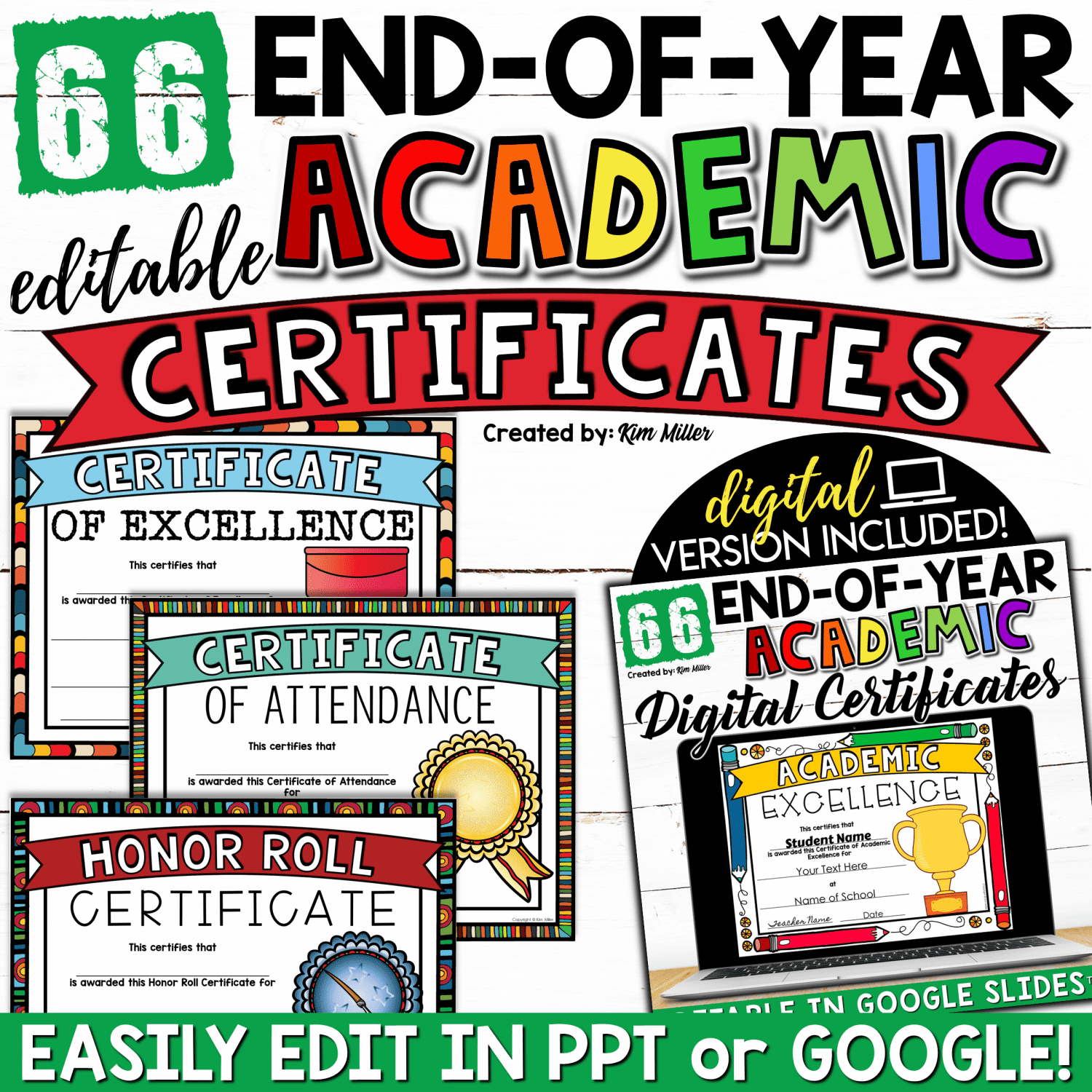 Editable End of Year Awards For Every Student A Love Of Teaching Worksheets Library