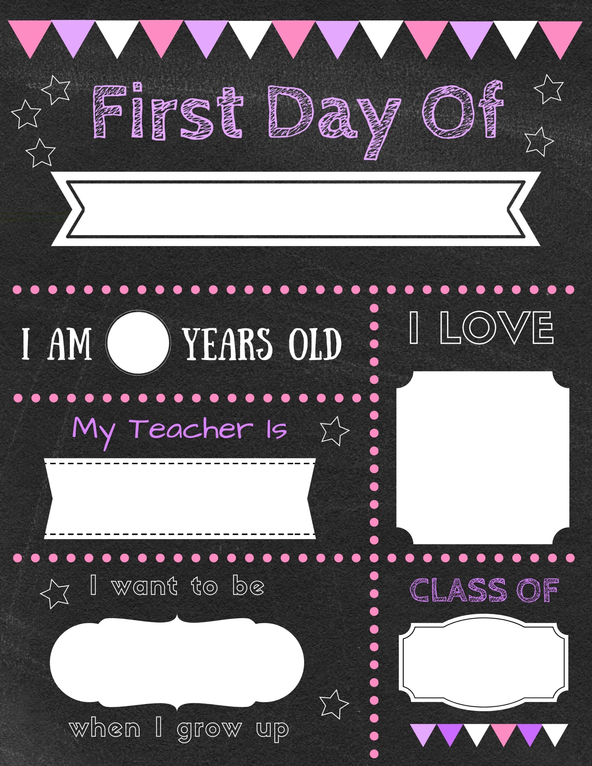 Free Editable Chalkboard Printables