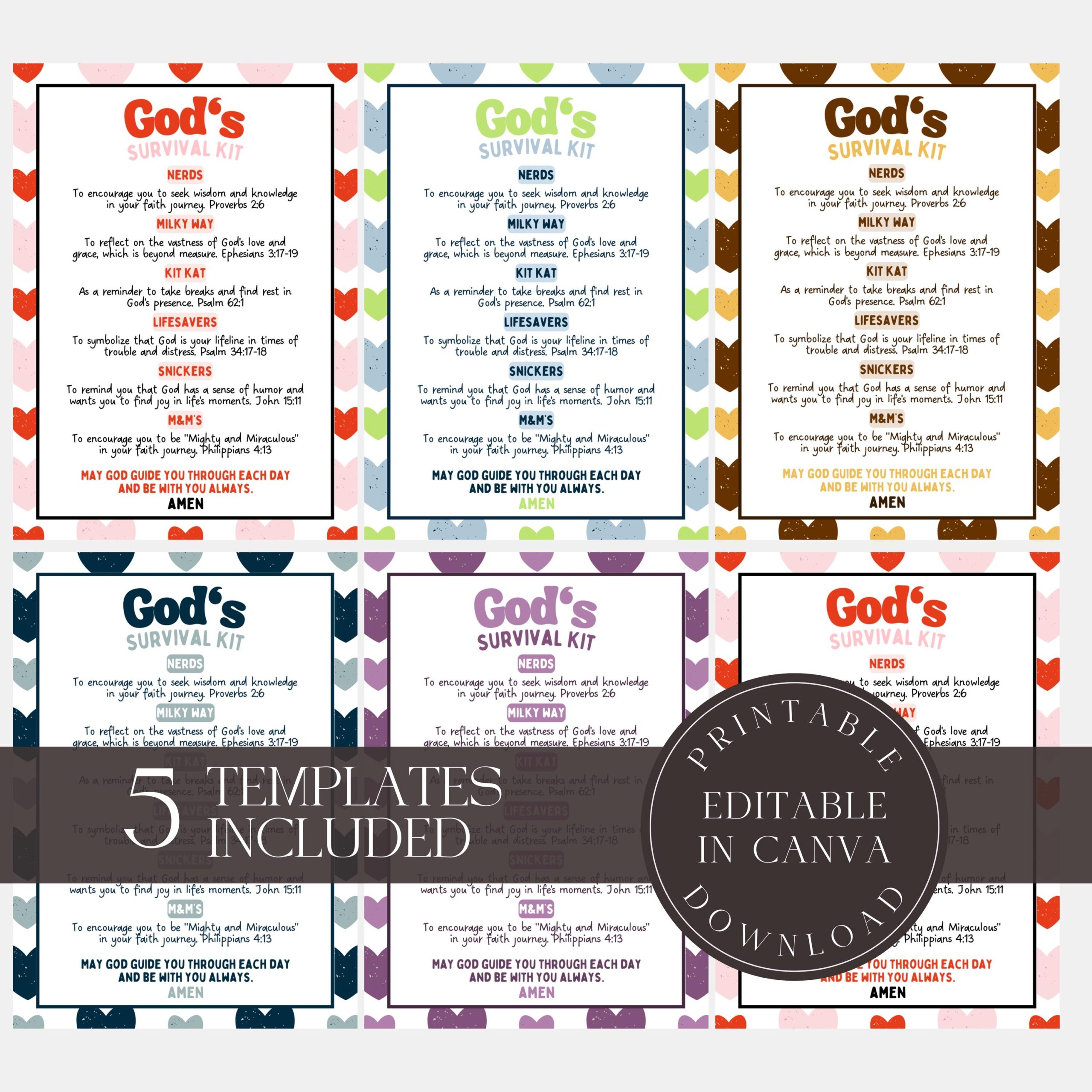 Free Editable And Printable Survival Kits