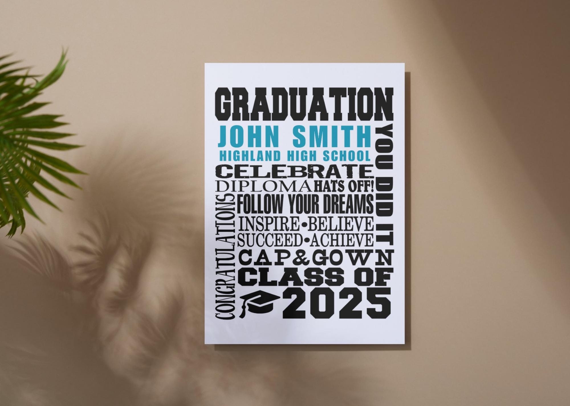 Editable Graduation Subway Art Personalized printable Poster Wall Art DIGITAL FILE Template editable In Canva Etsy