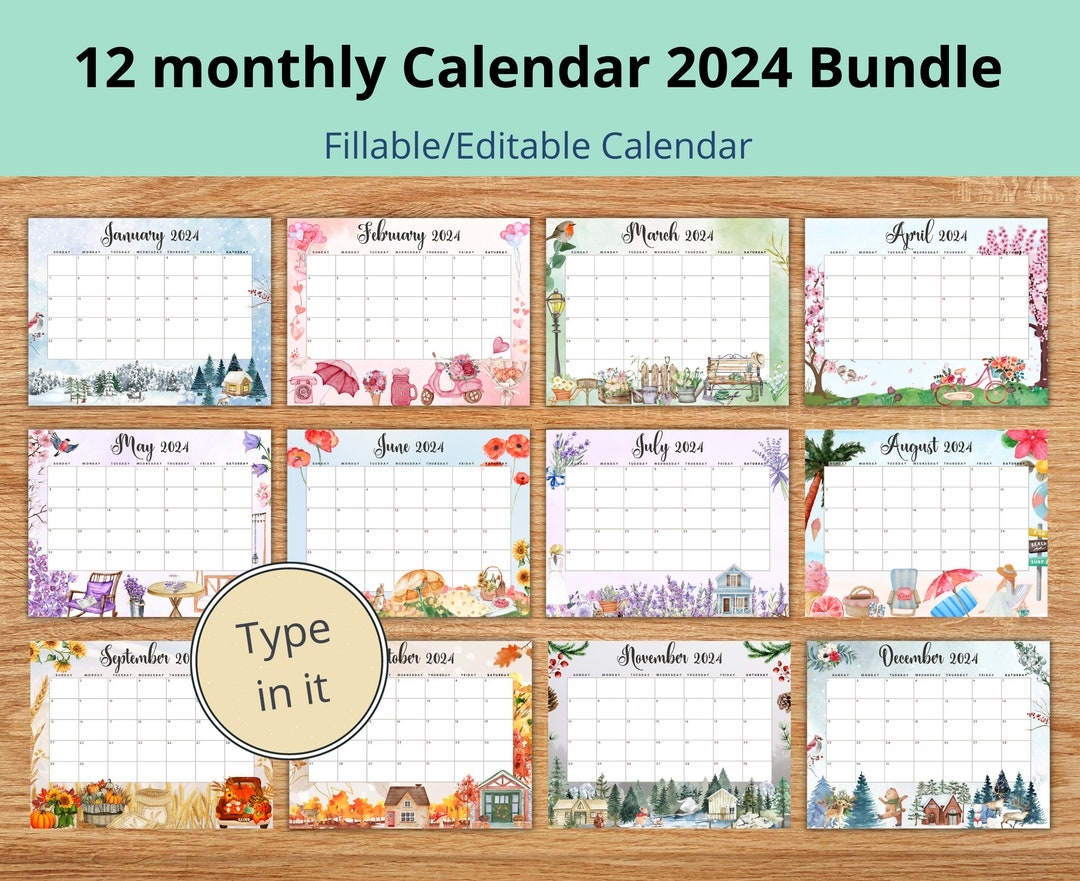 Free Printable Calendar Editable
