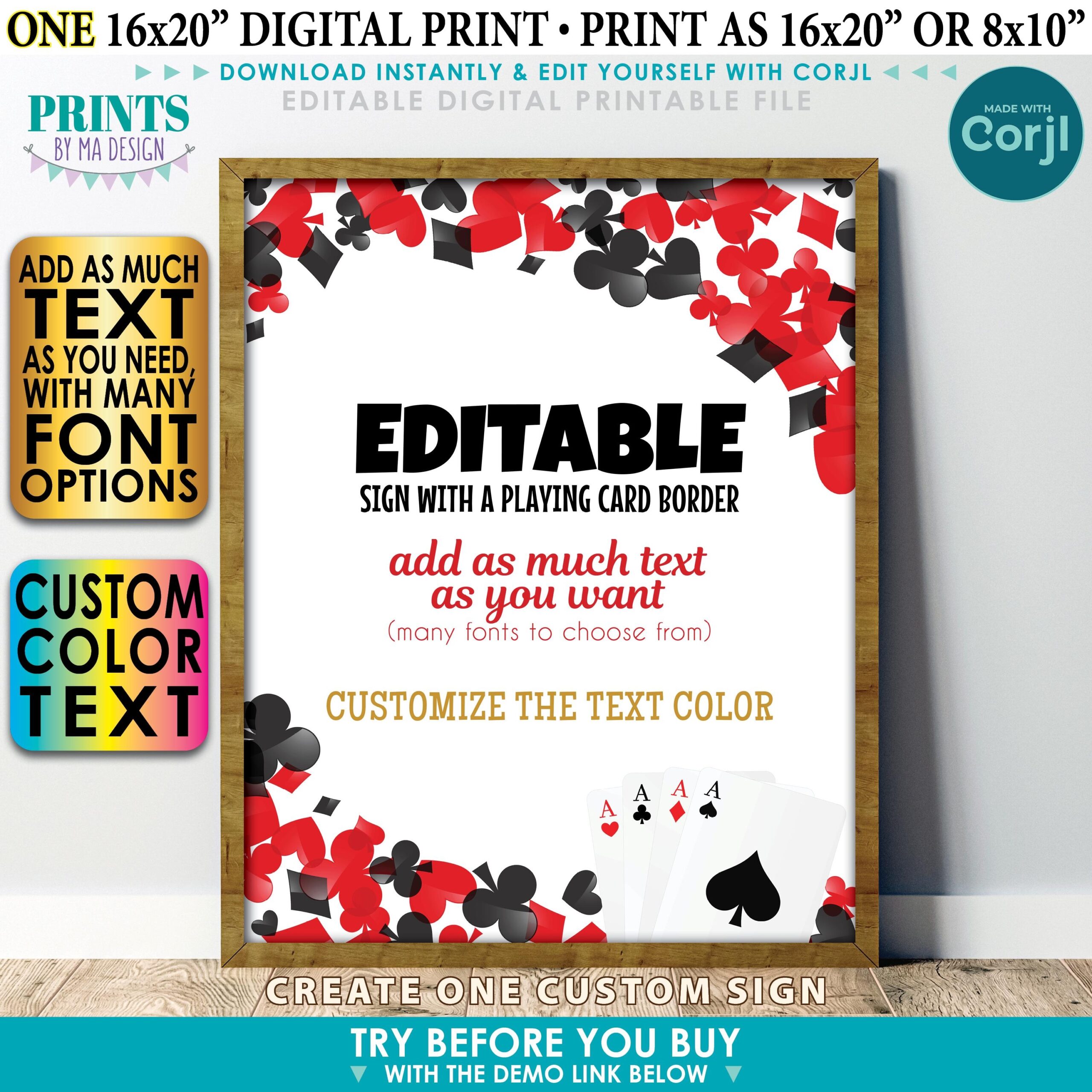 How To Editable Printable Corjl