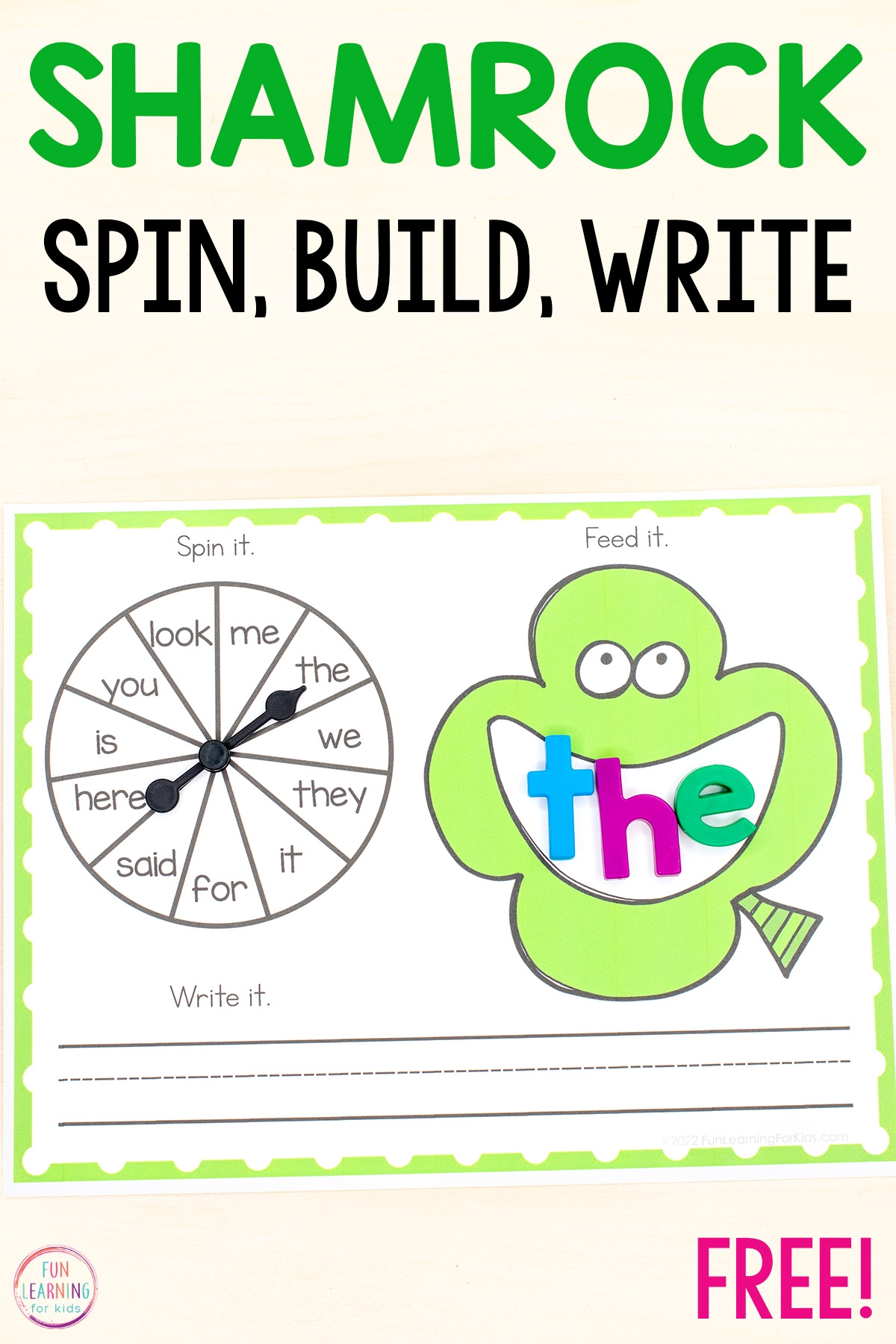Free Editable Printable Say It Make It Write It