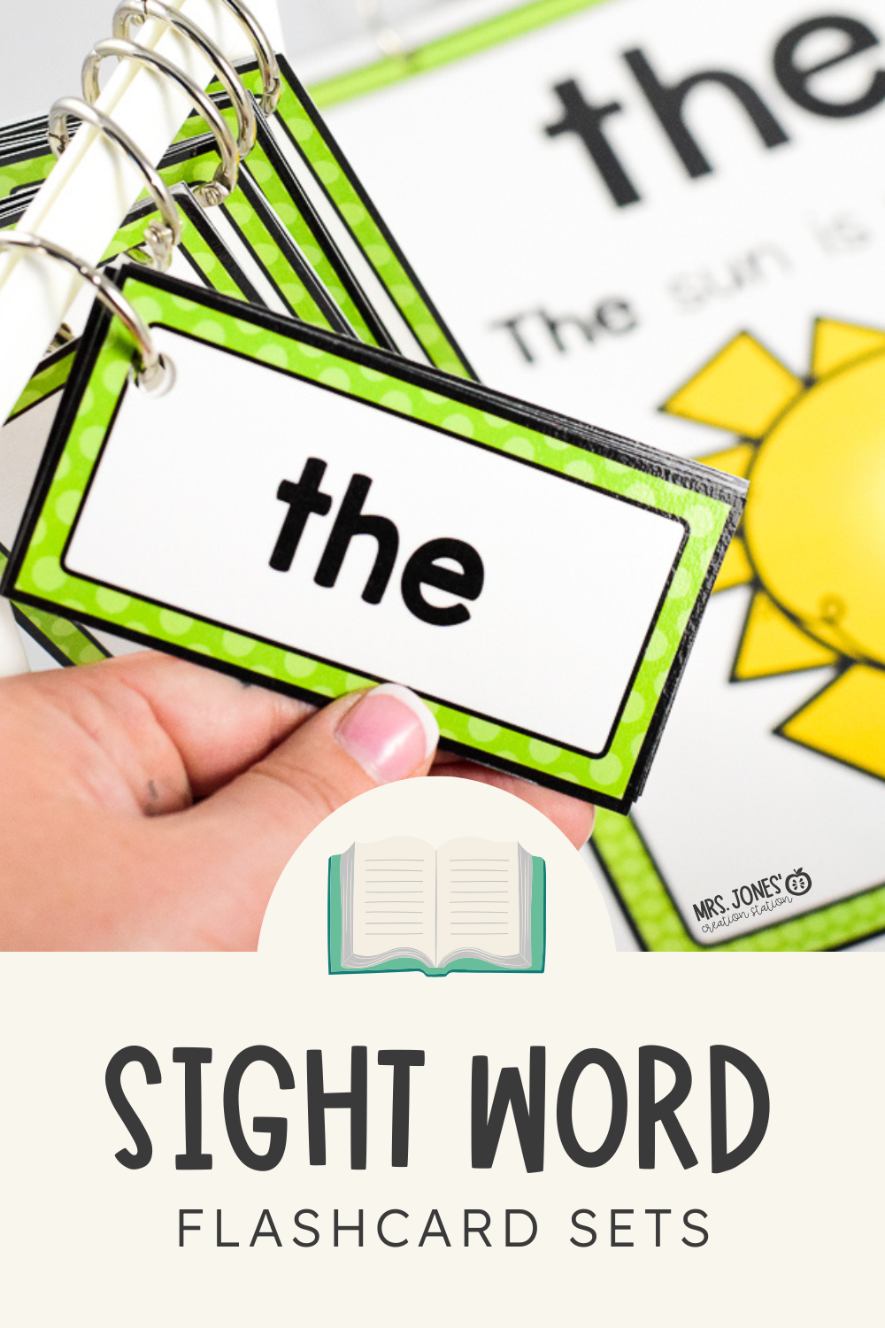 EDITABLE SIGHT WORD CARDS Mrs Jones Creation Station