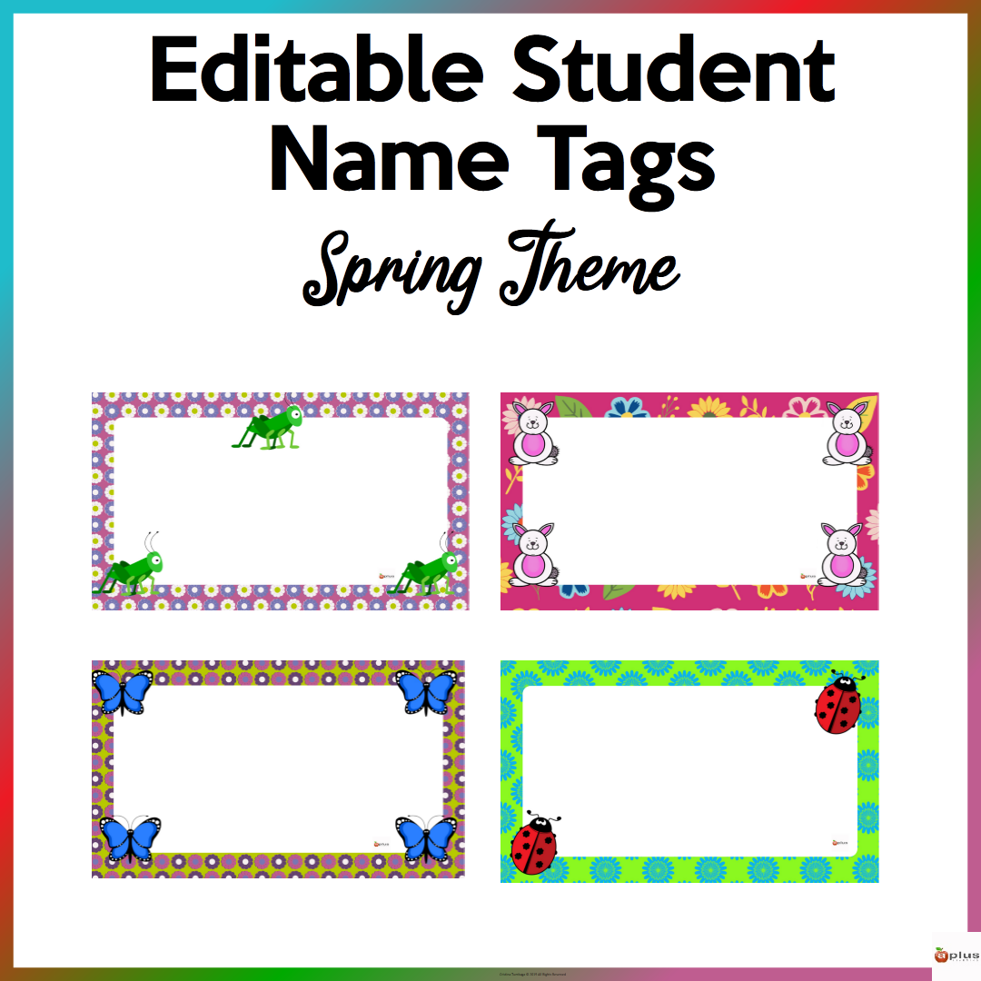 Editable Name Tags Printable