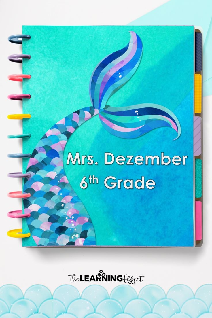 Free Editable Printable Binder Covers And Spines Mermaid