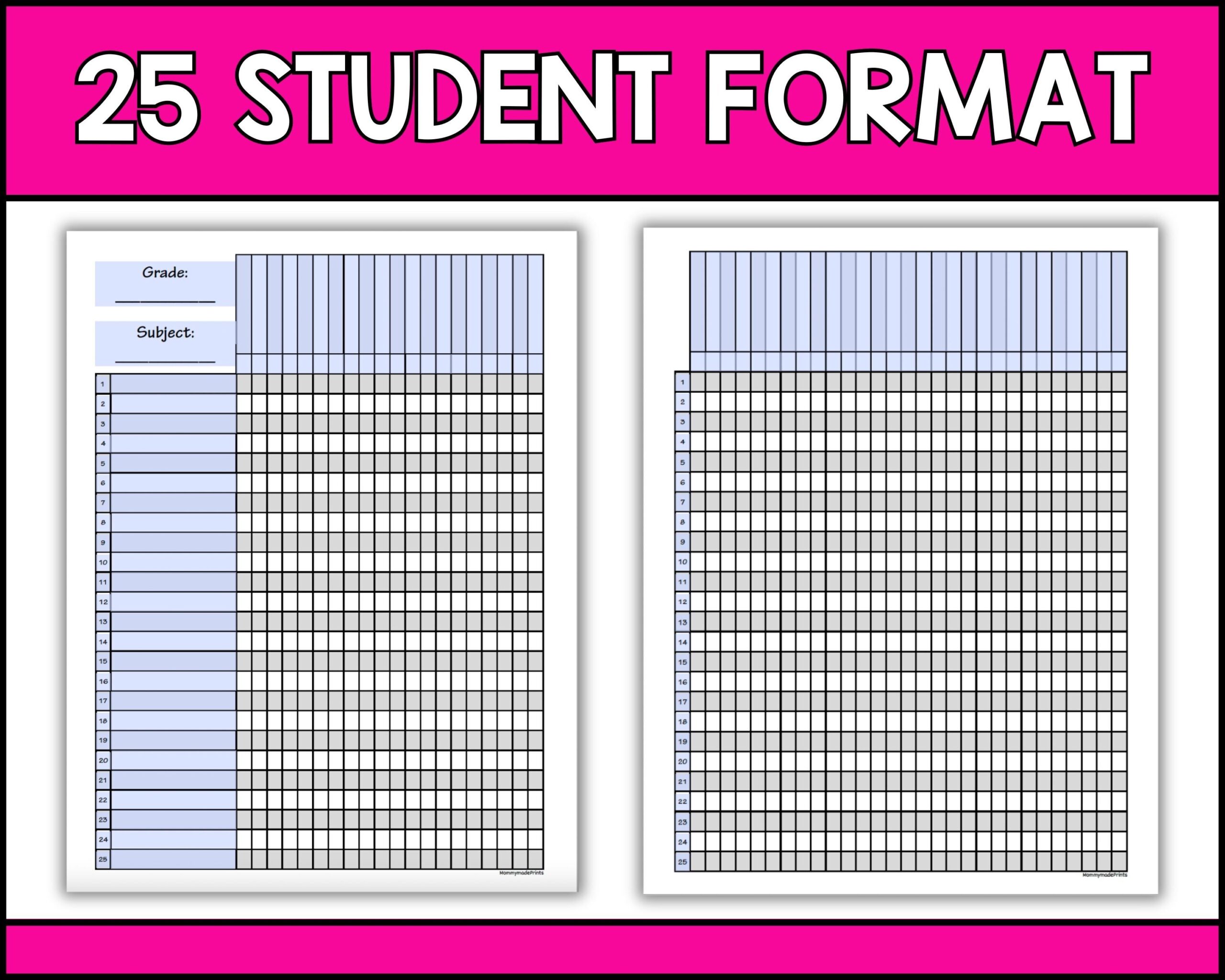 Editable Teacher Gradebook Printable Teacher Planner Grade Tracker Student Tracker Attendance Tracker Class Checklist Etsy