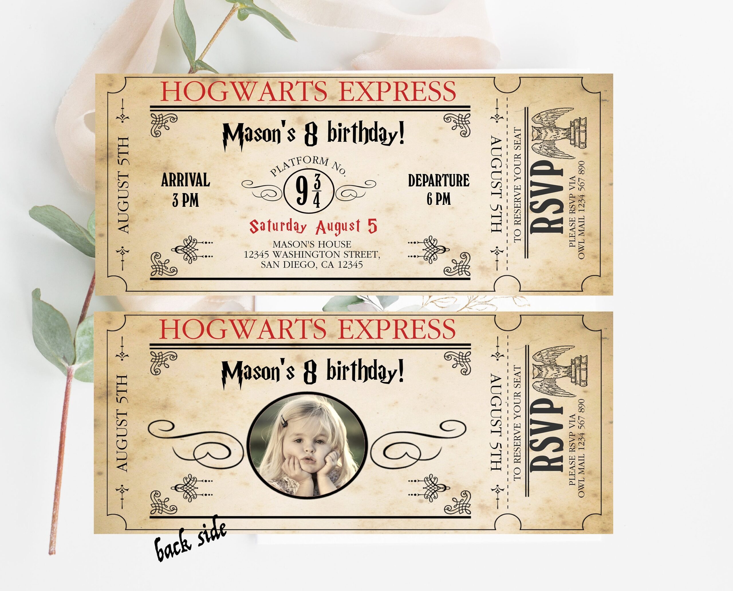 Editable Wizard Train Ticket Invitation Printable Train Express Digital Download Ticket Template Downloadable Etsy