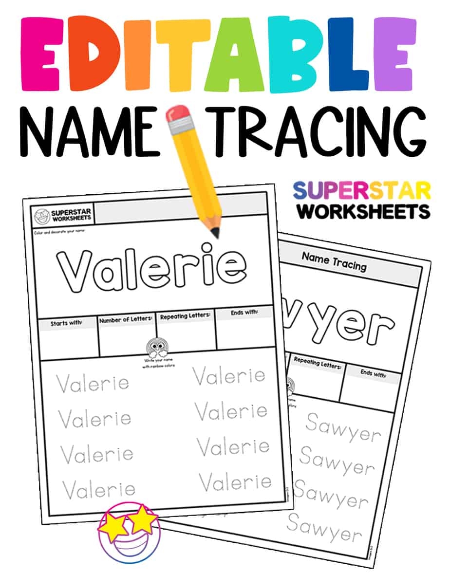 Editable Worksheets Superstar Worksheets
