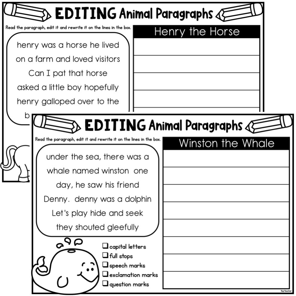Editing 1st Grade 2nd Grade 3rd Grade Writing Worksheet Worksheets Library