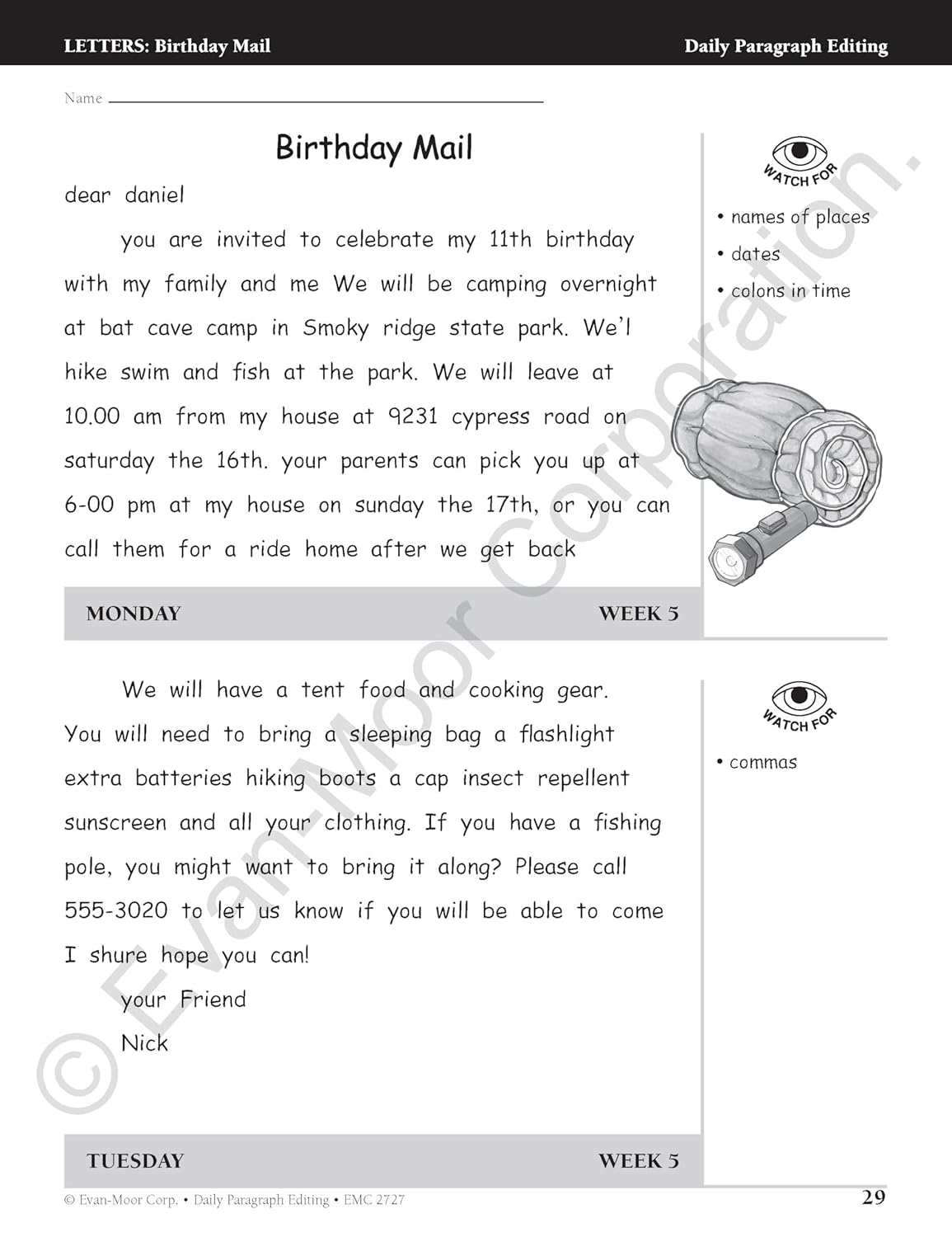 Evan Moor Daily Paragraph Editing Grade 4 Nigeria Ubuy