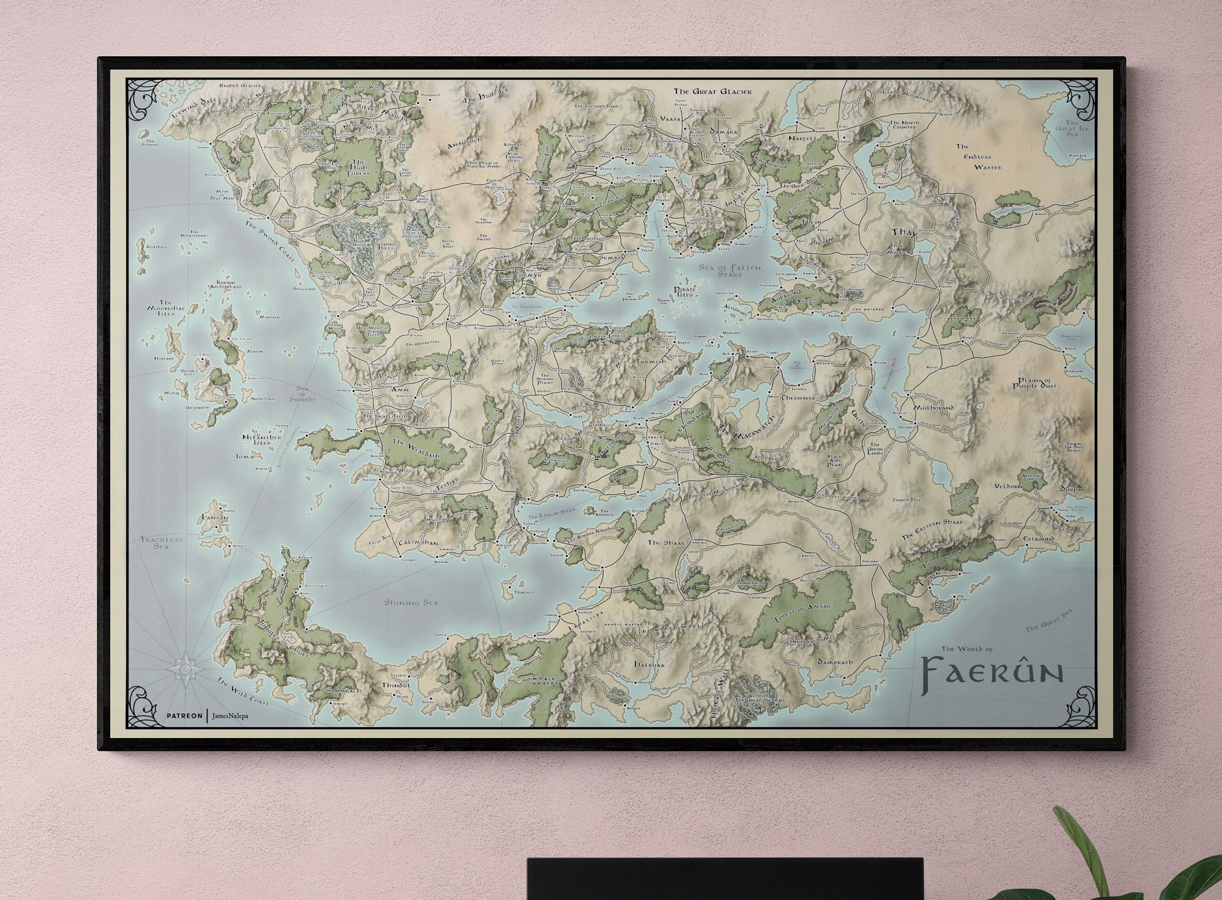 Printable Map Of Faerun 5th Edition