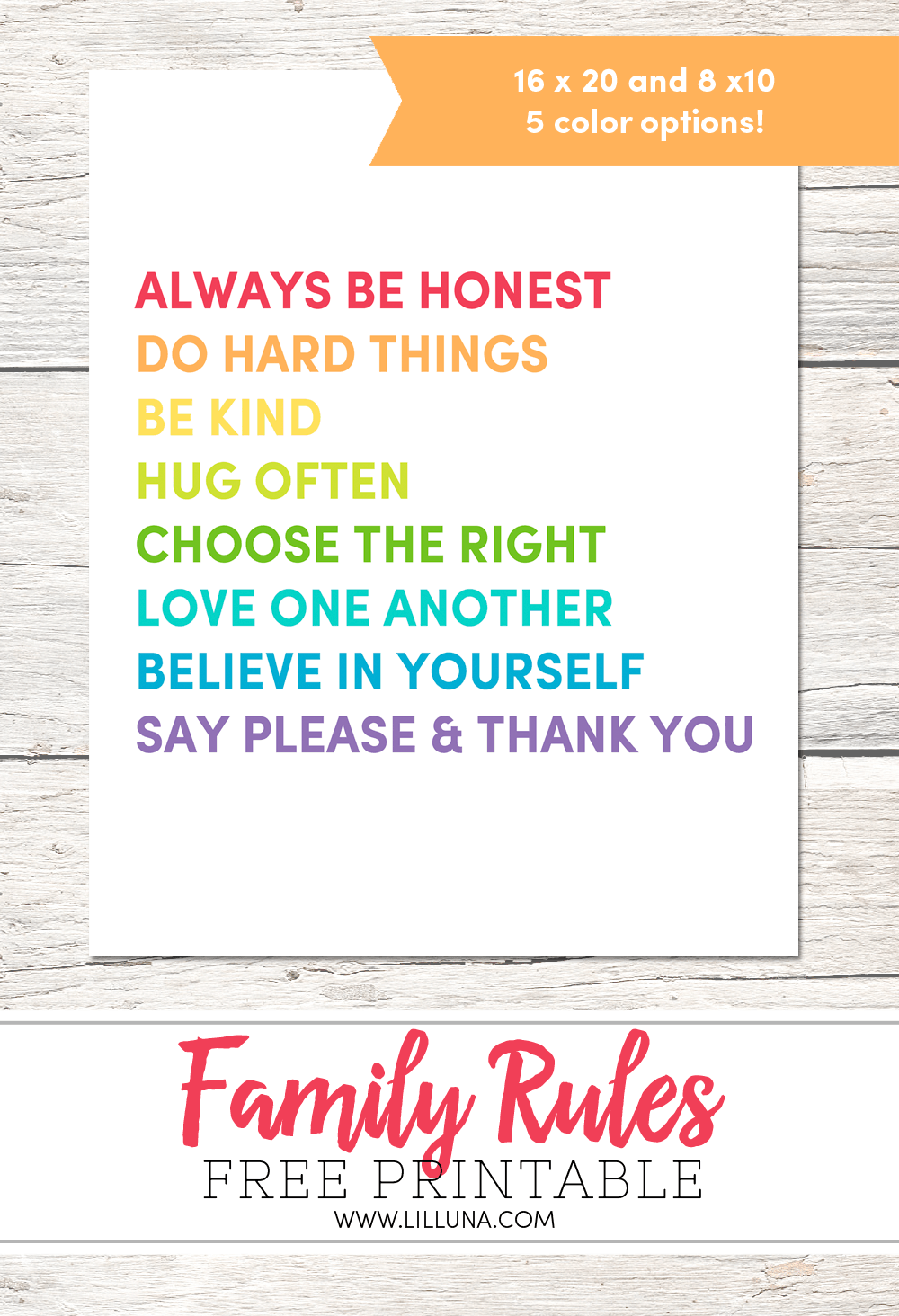 Family House Rules Print Give Please A Chance Let s DIY It All With Kritsyn Merkley
