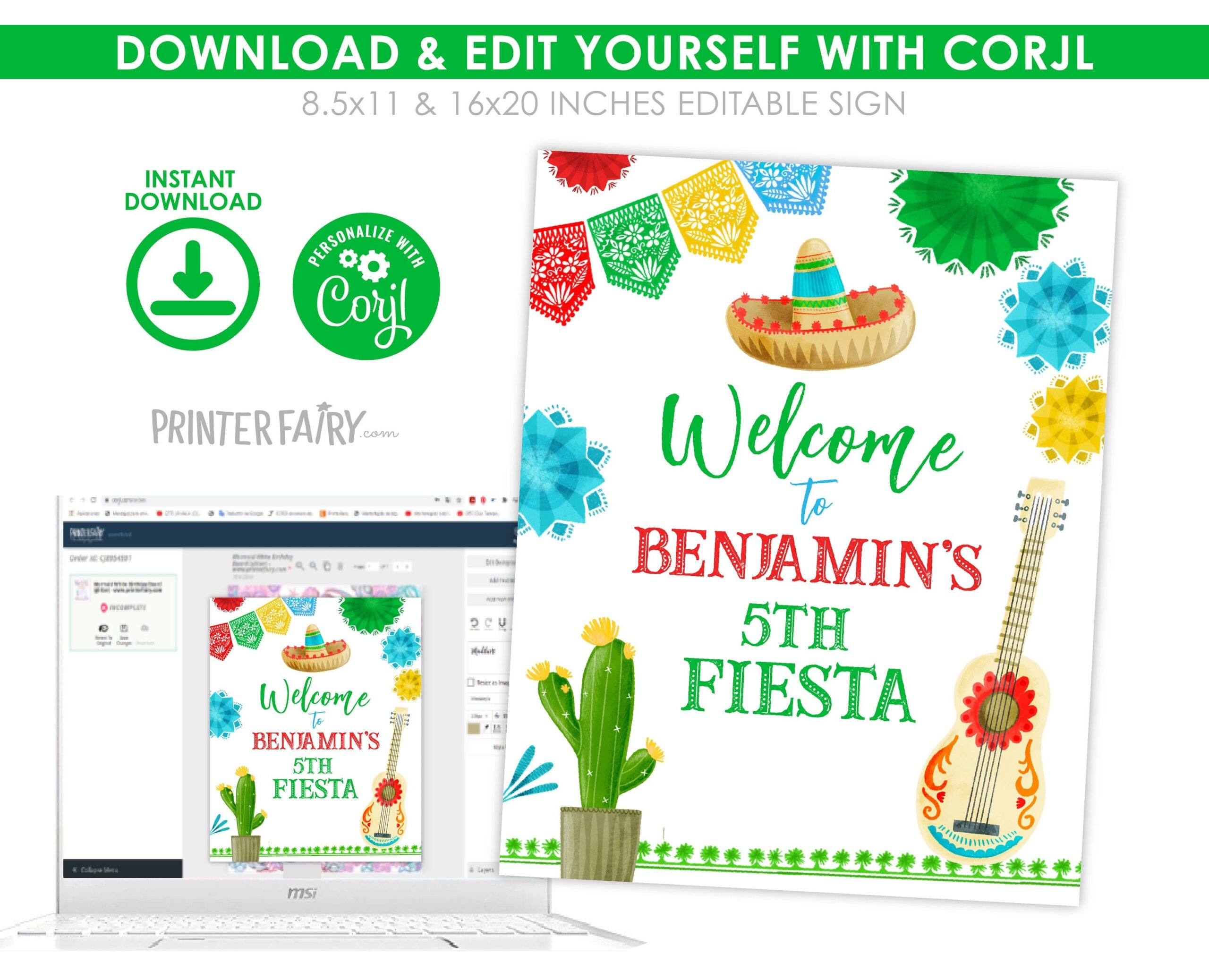 Free Editable Printable Fiesta Signs