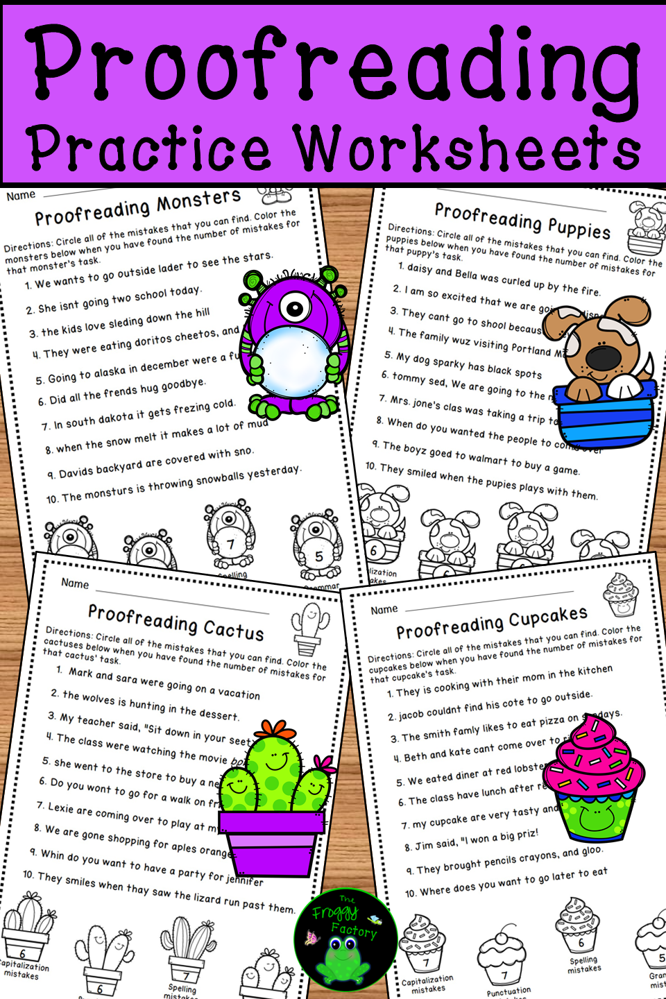 Printable Editing Sheet For 5th Grade