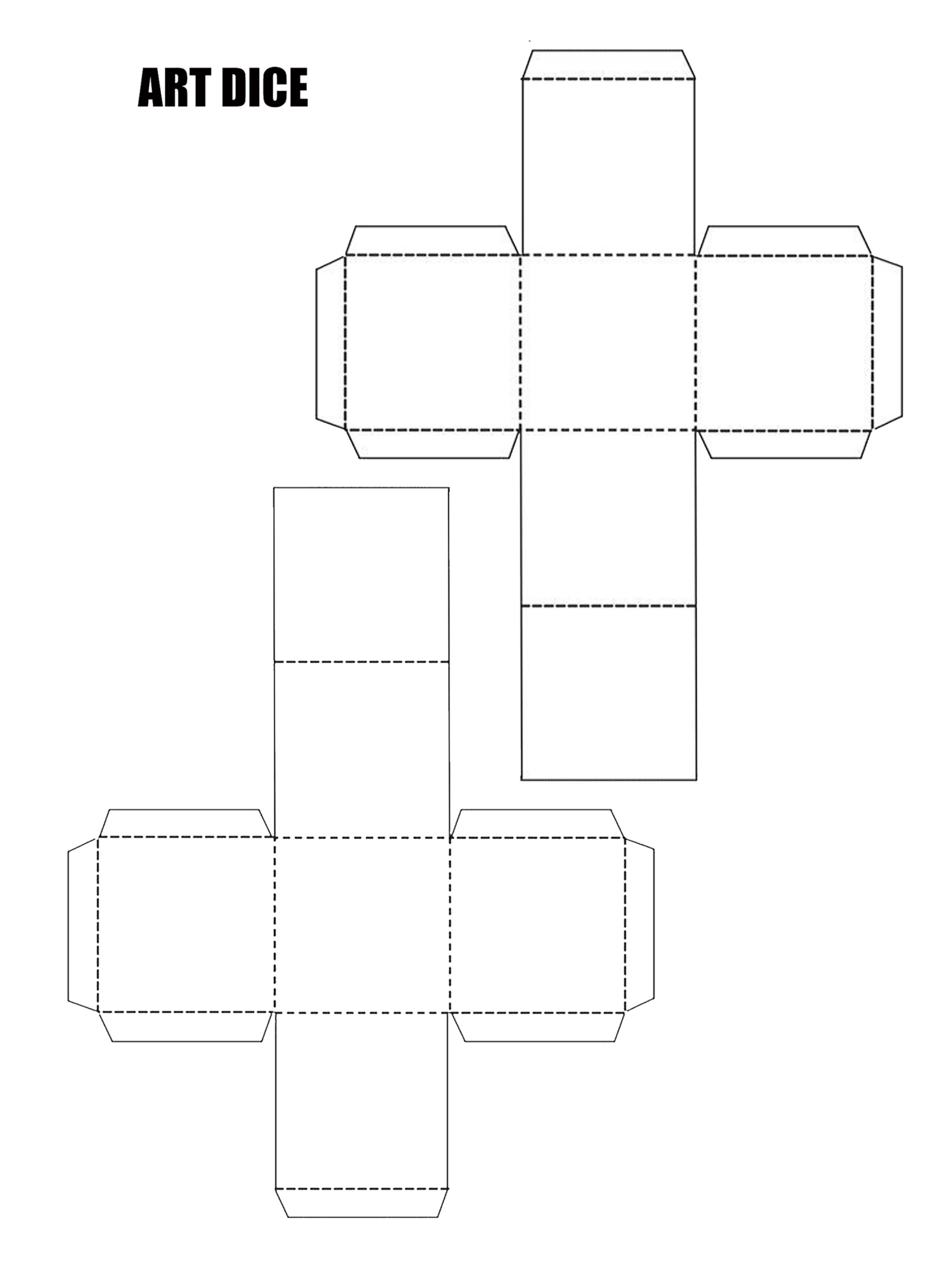 Editable Dice Template Printable