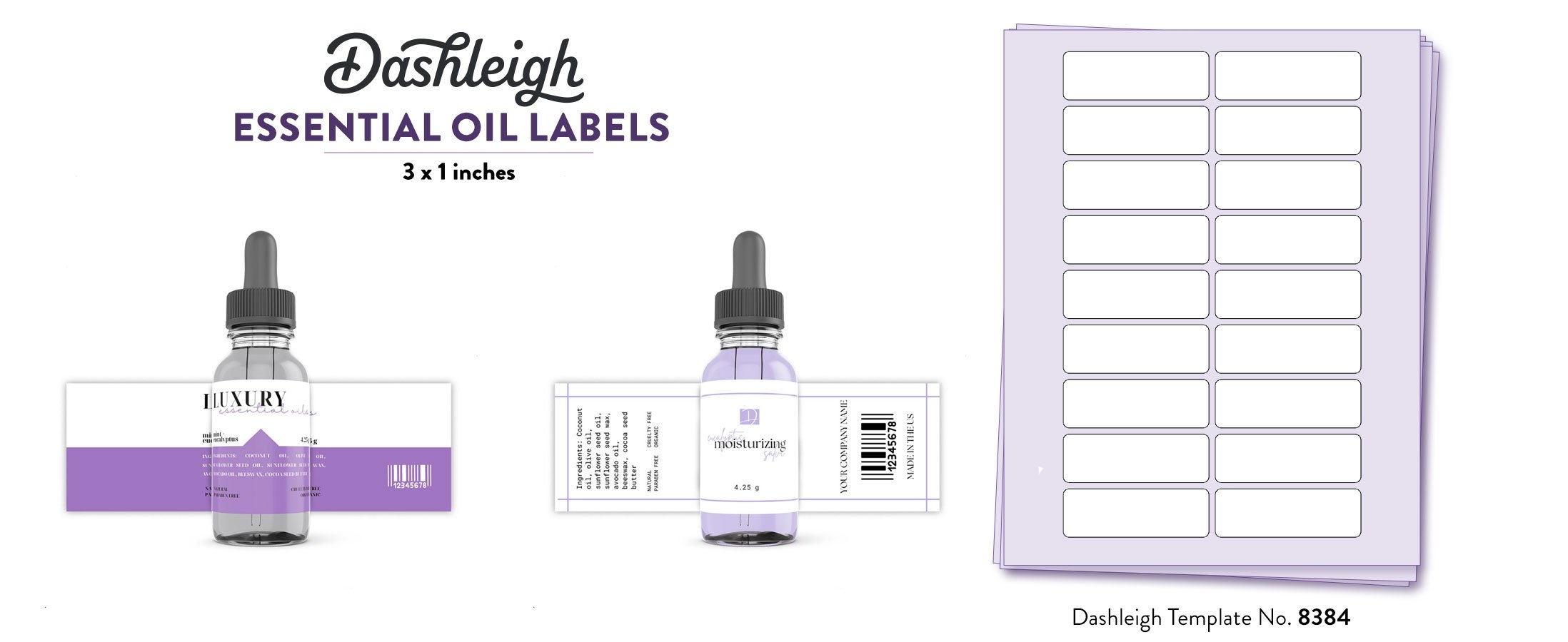 Editable Printable Pretty Labels Essential Oils