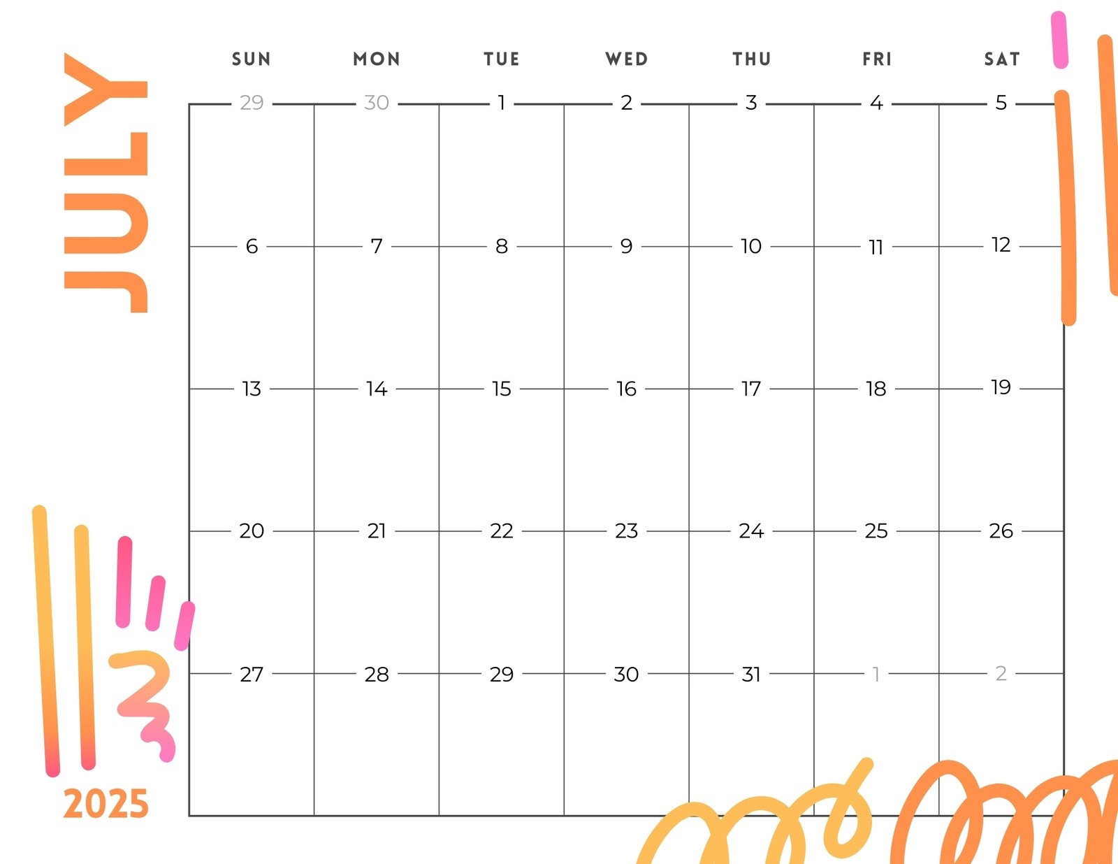 Free And Customizable Calendar Templates Canva