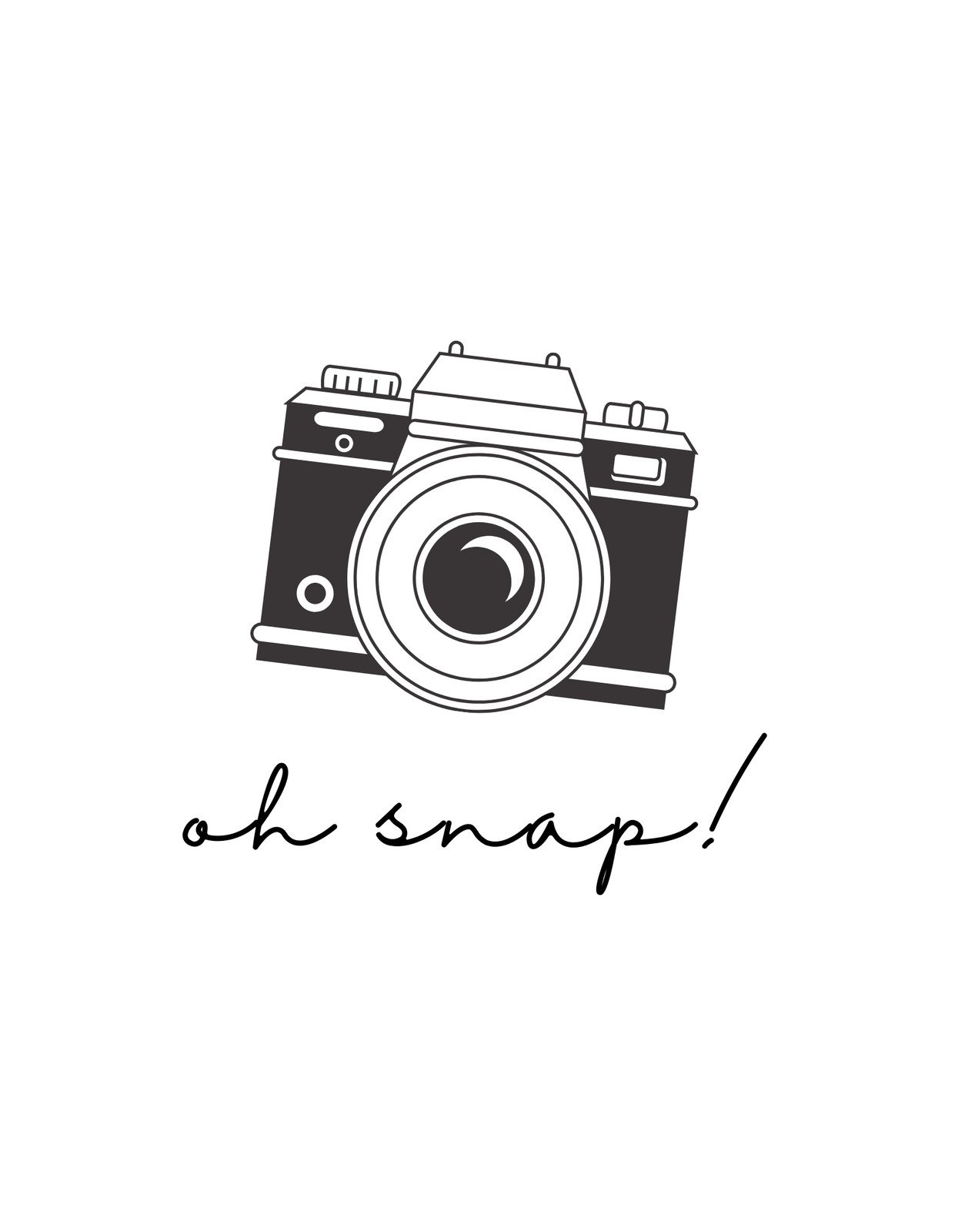 Editable Printable Camera Tag