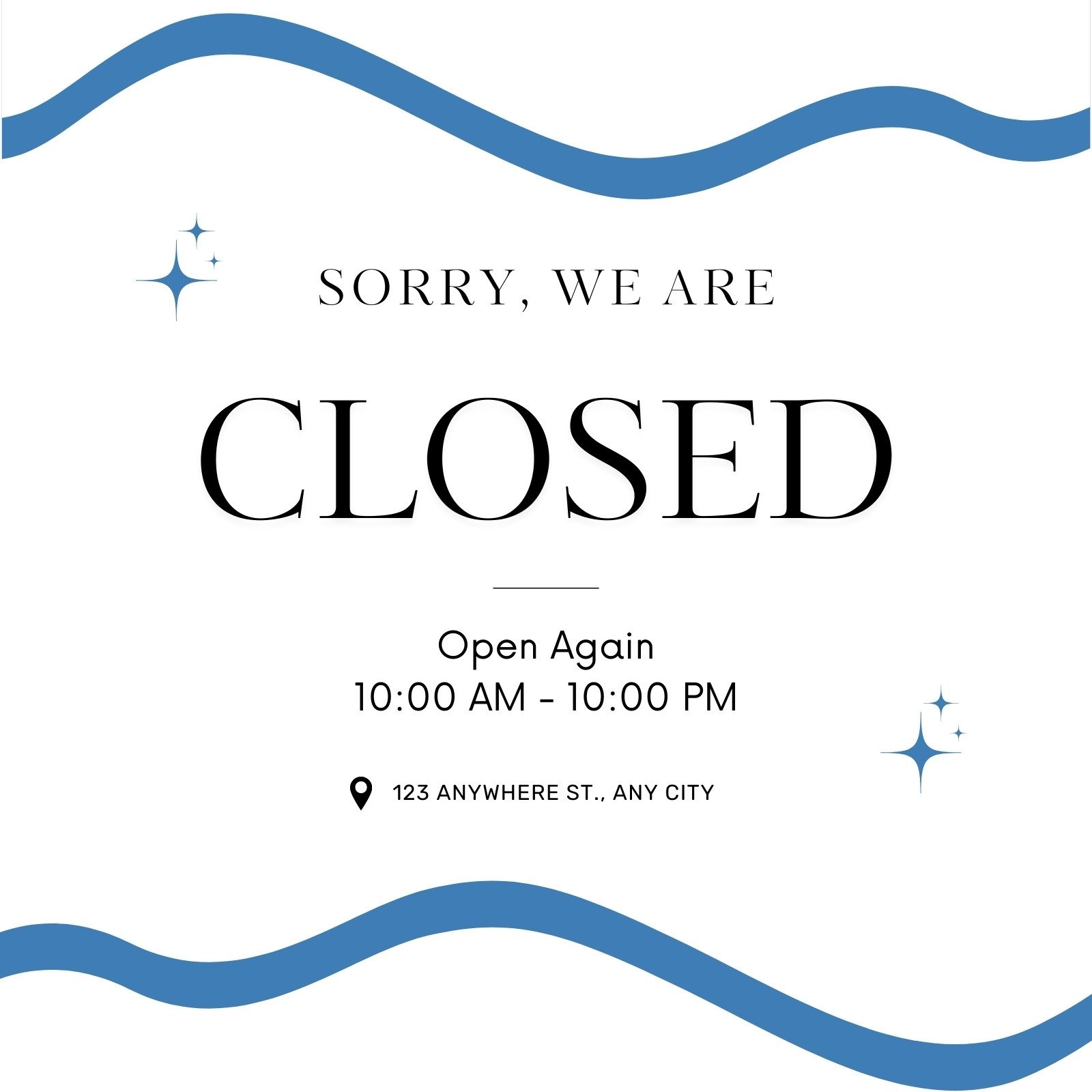 Free And Customizable Closed Templates