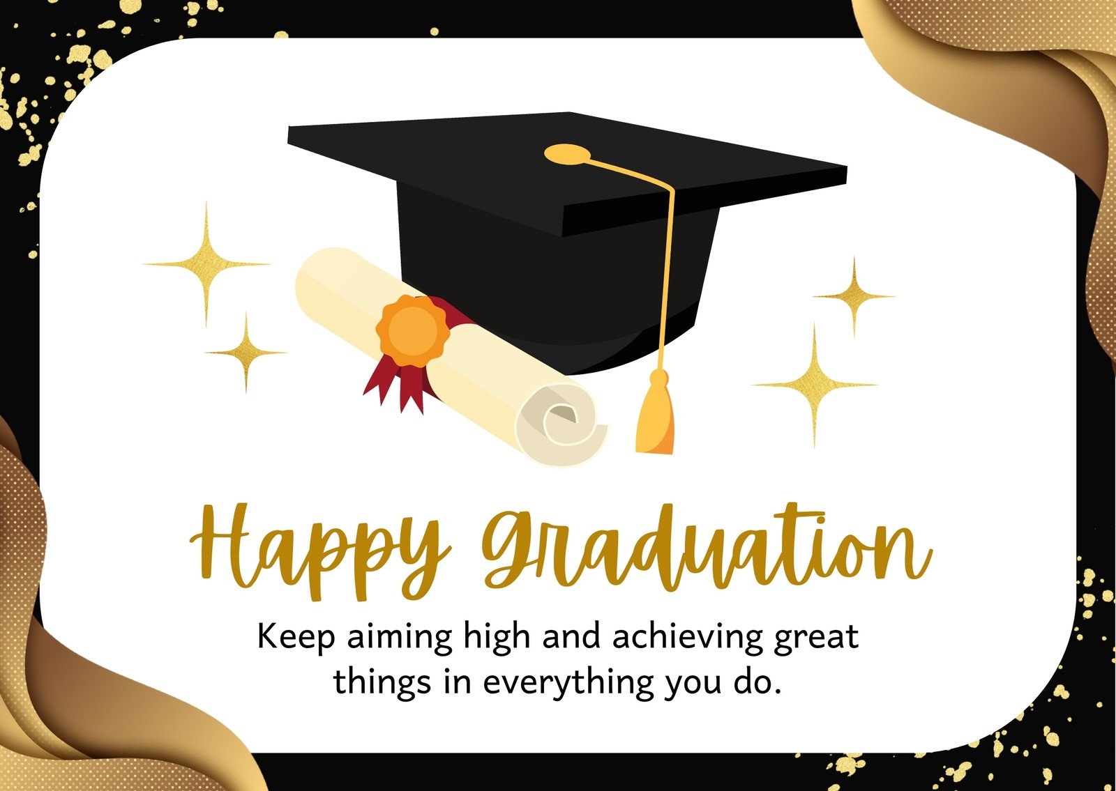 Printable Editable Cosmetology Graduation Template