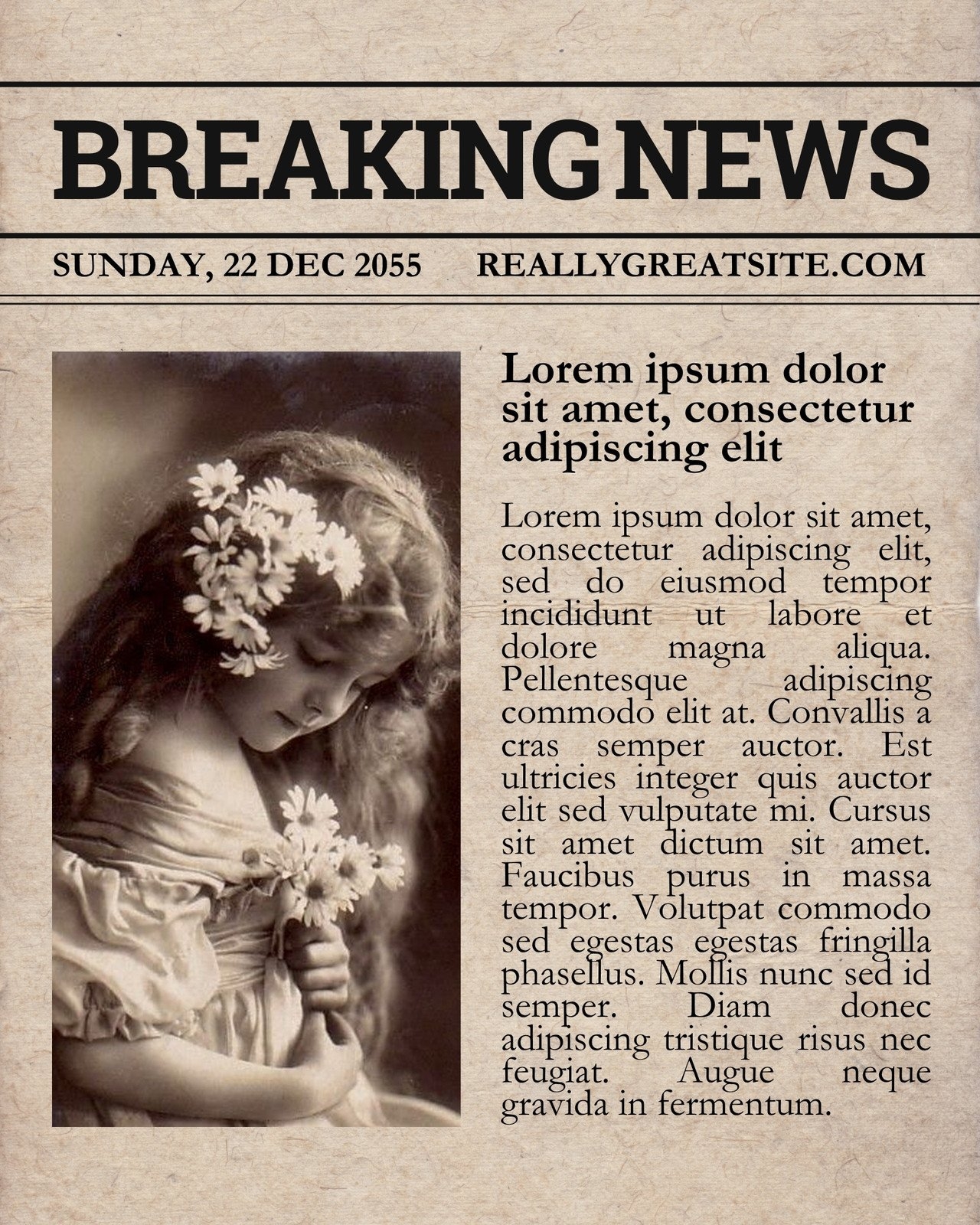 Free And Customizable Newspaper Templates