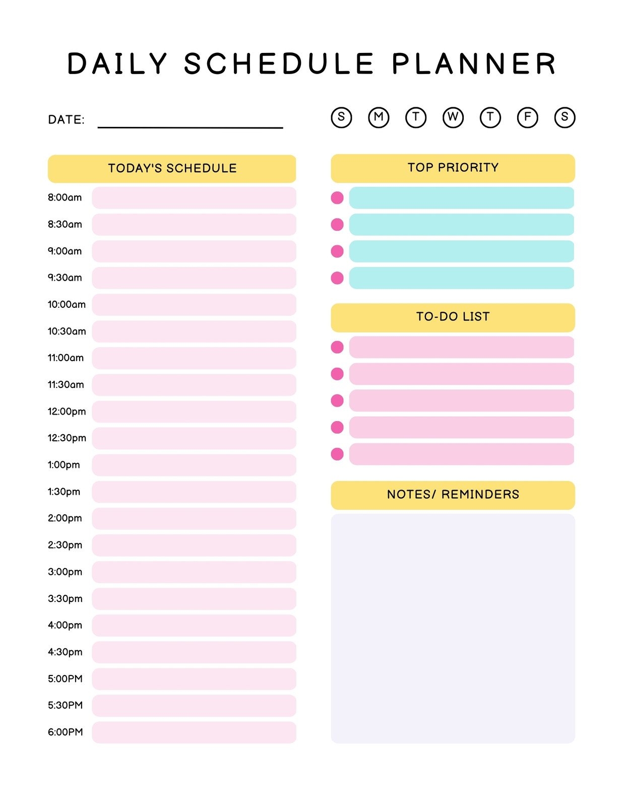 Free And Customizable Schedule Templates Canva