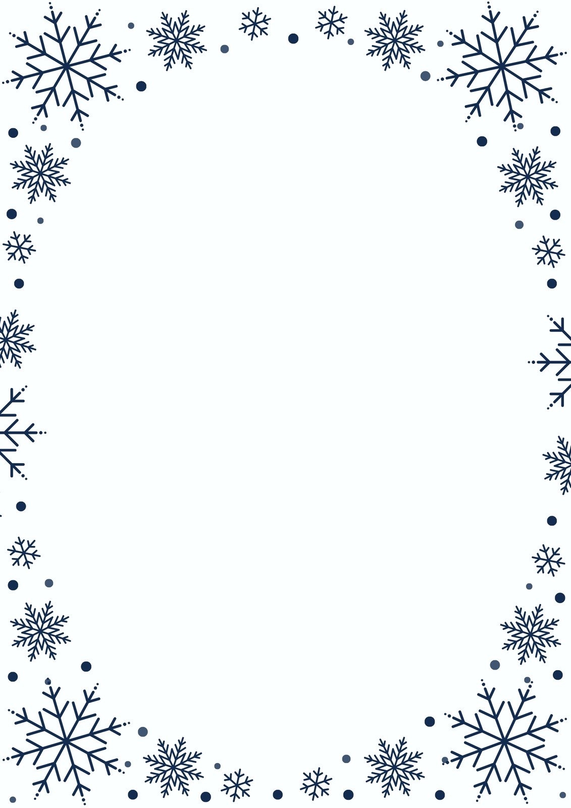 Free And Customizable Snowflakes Templates