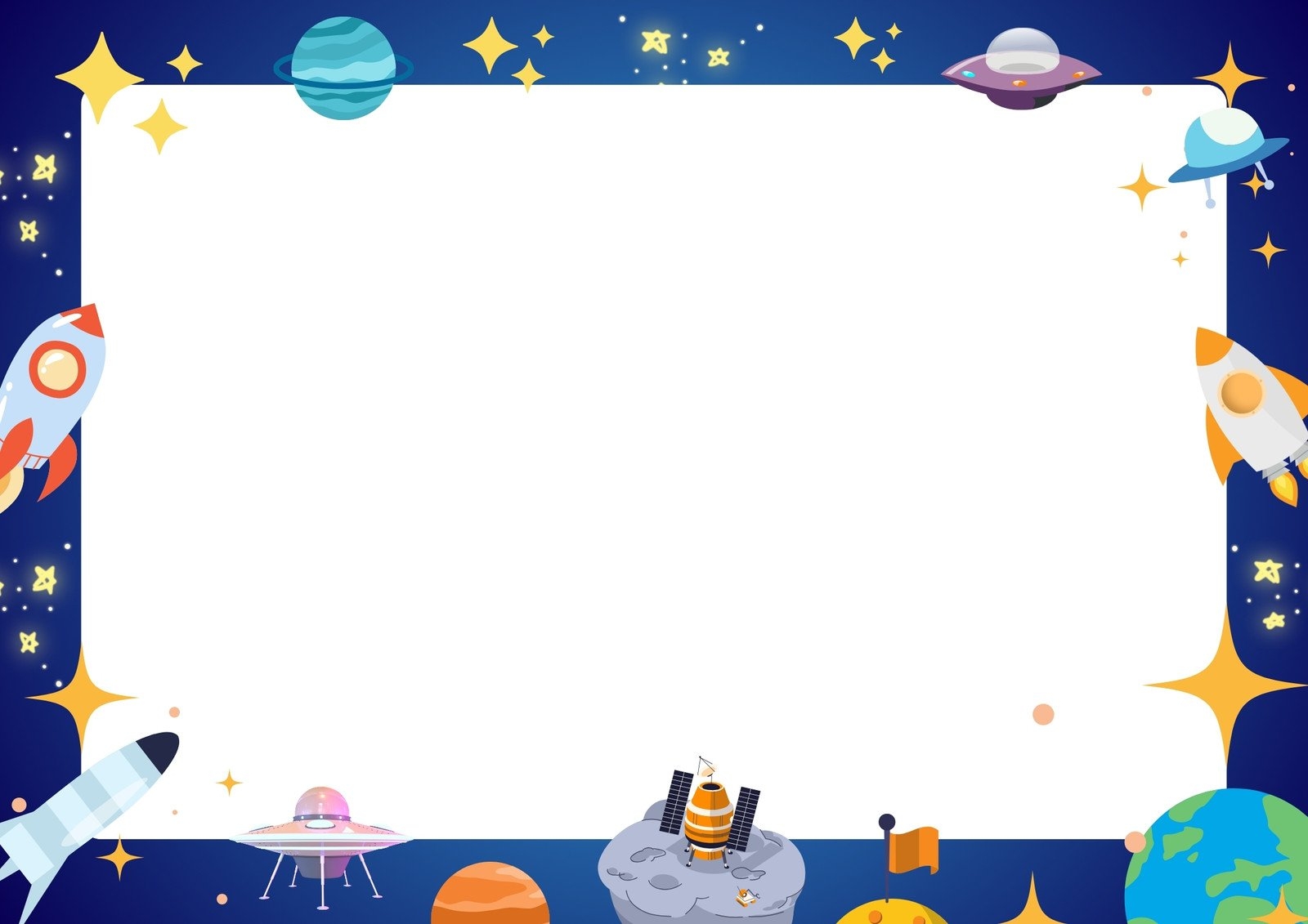 Free And Customizable Space Templates Clip Art Library Worksheets Library