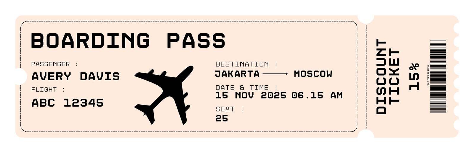 Free Printable Ticket Template Editable