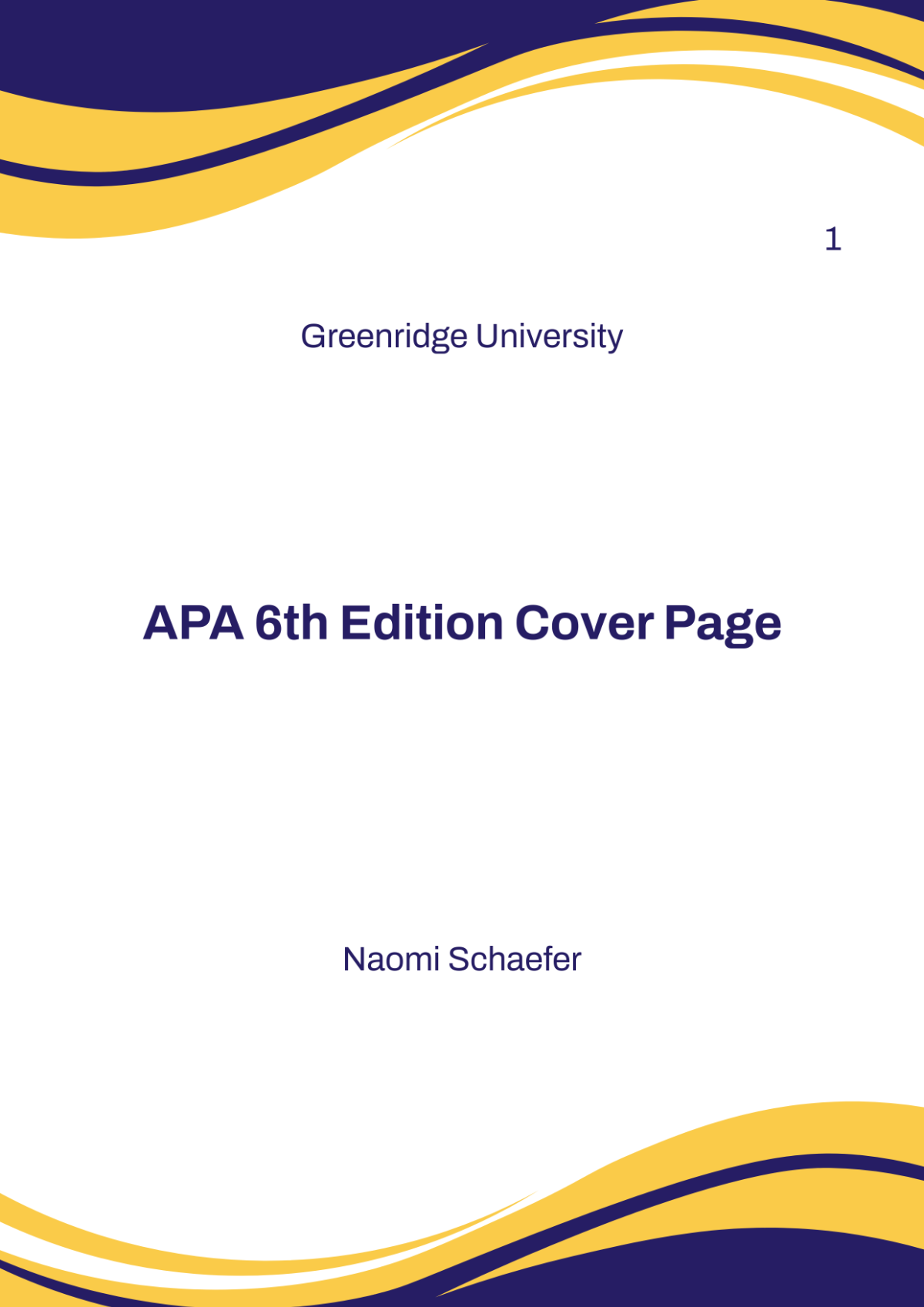 Free APA Templates To Edit Online Print