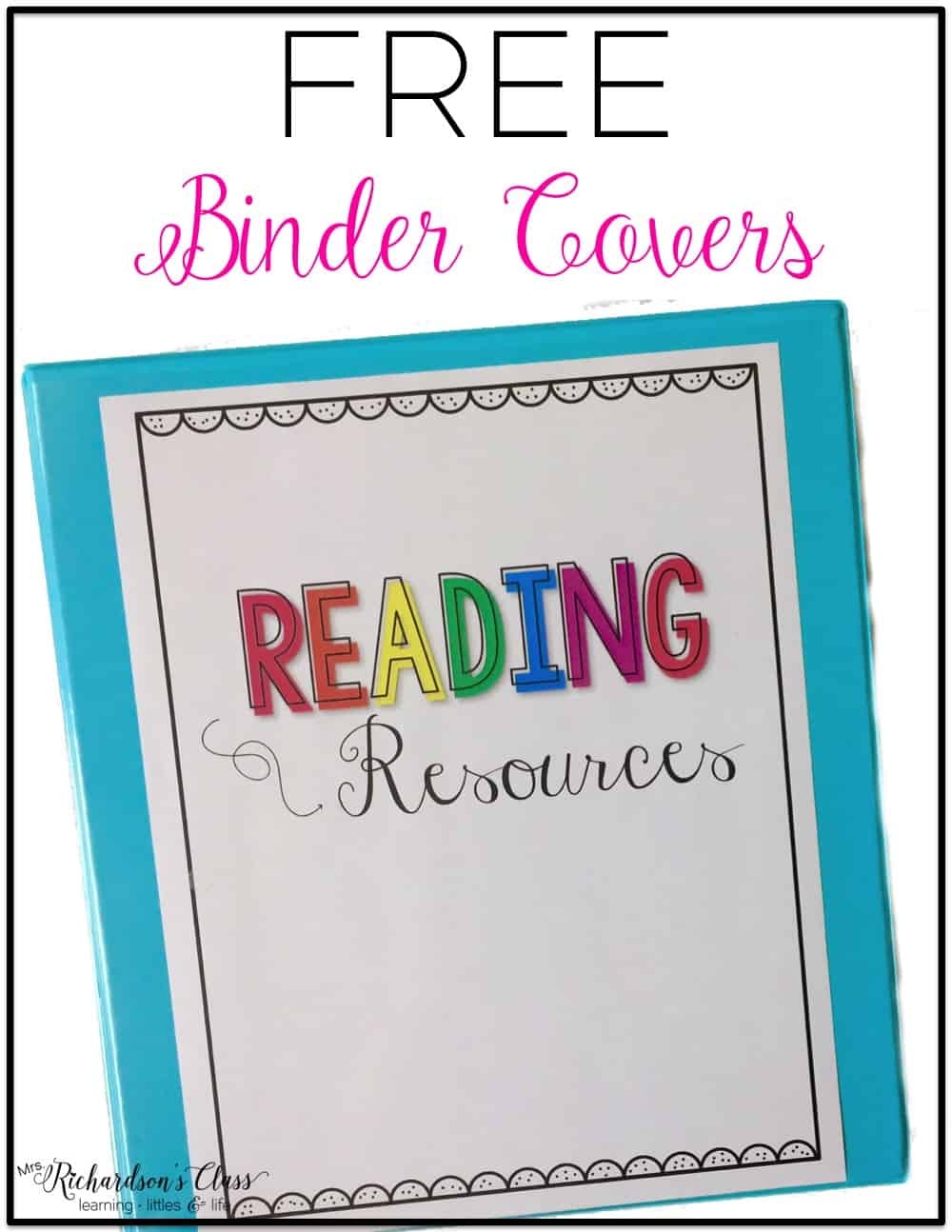 Free Editable Binder Cover Printables