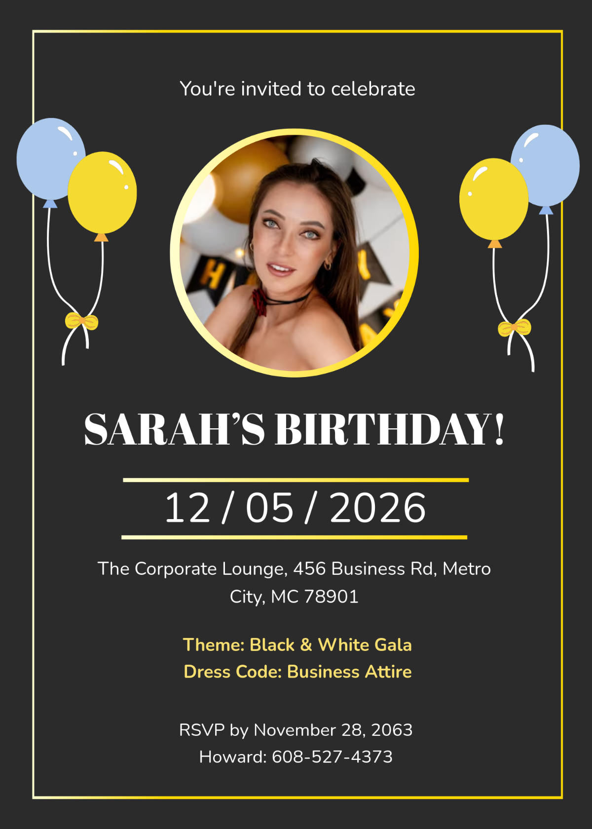 Free Printable Editable Birthday Invitations