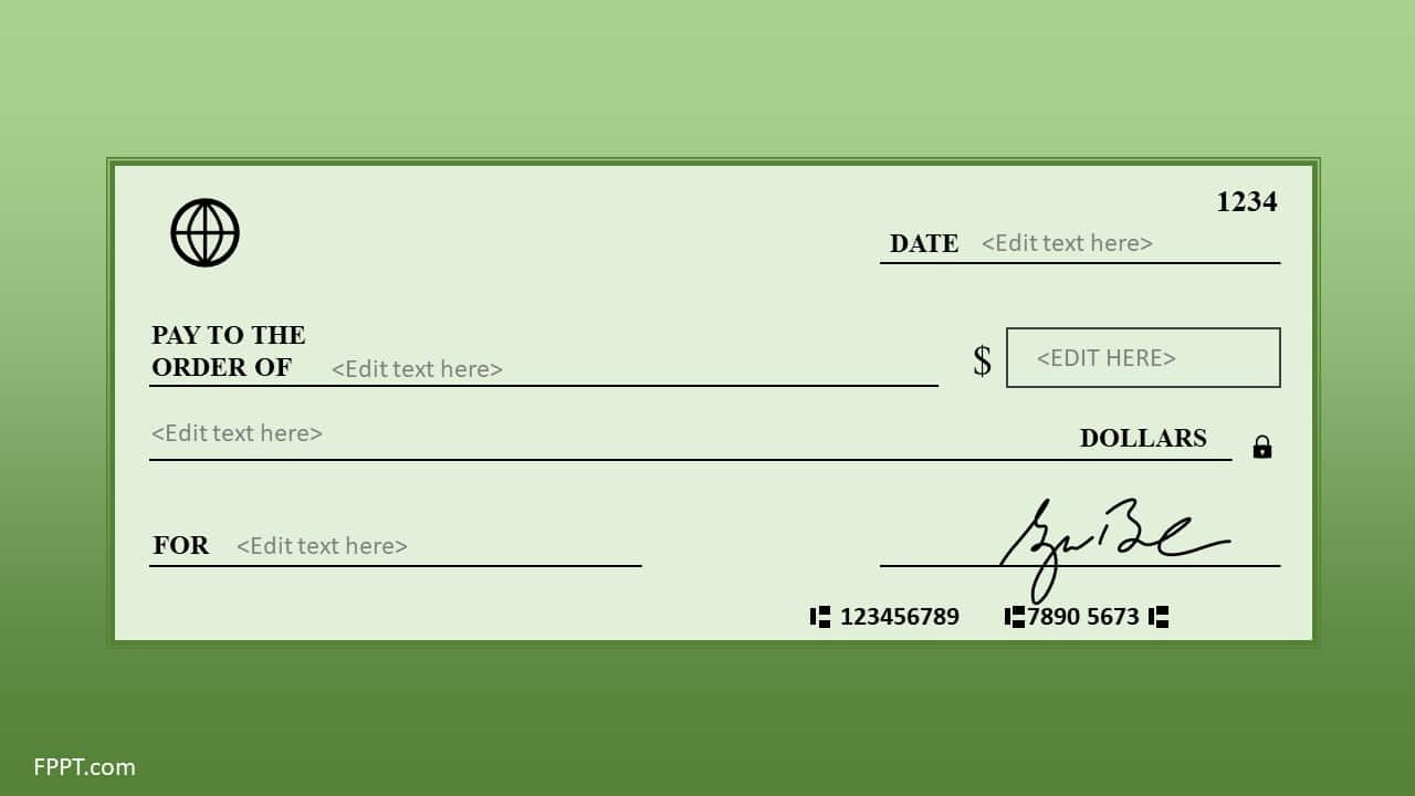 Blank Editable Printable Check