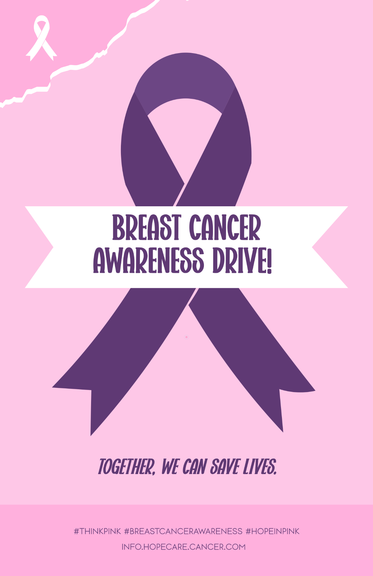 Free Breast Cancer Awareness Poster Templates Editable And Printable