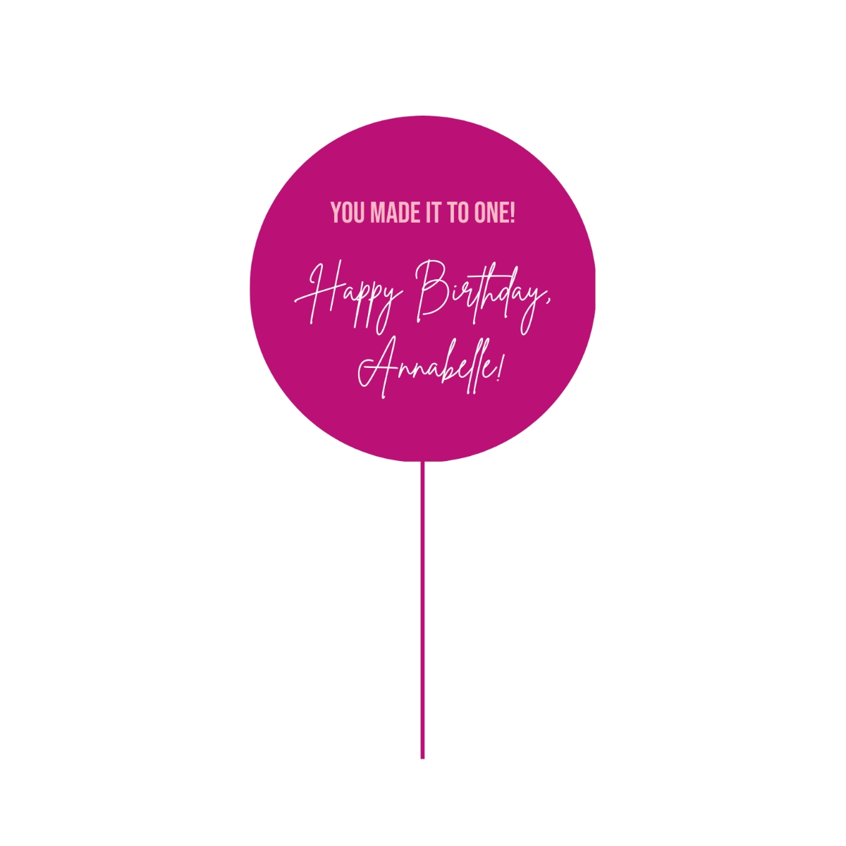 Printable Cake Topper Online Editing Free
