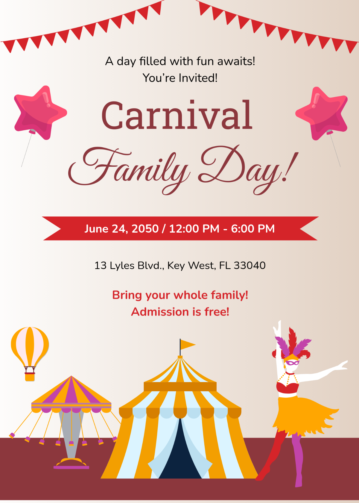 Carnival Edit Printable Free
