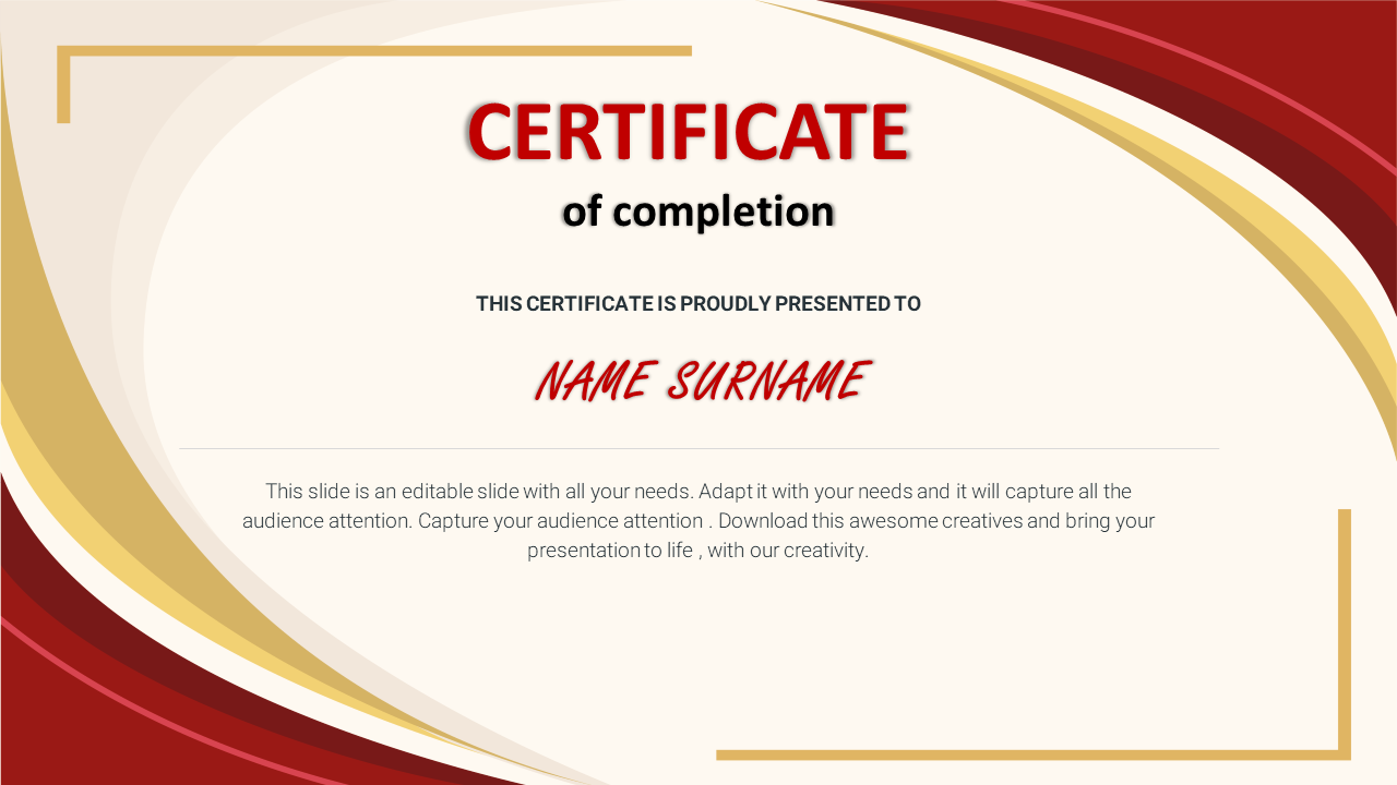 Free Certificate PowerPoint Canva Templates And Google Slides