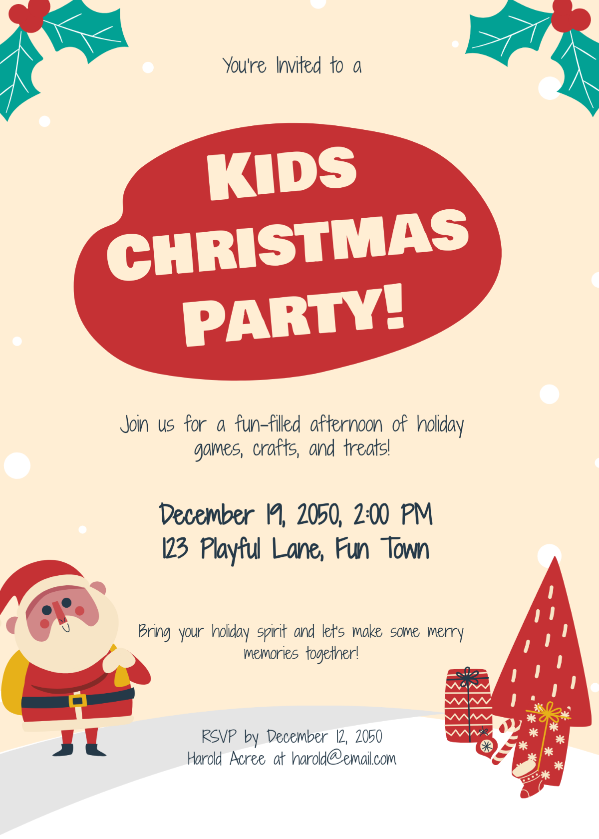 Editable Christmas Party Invitations Templates Free Printables