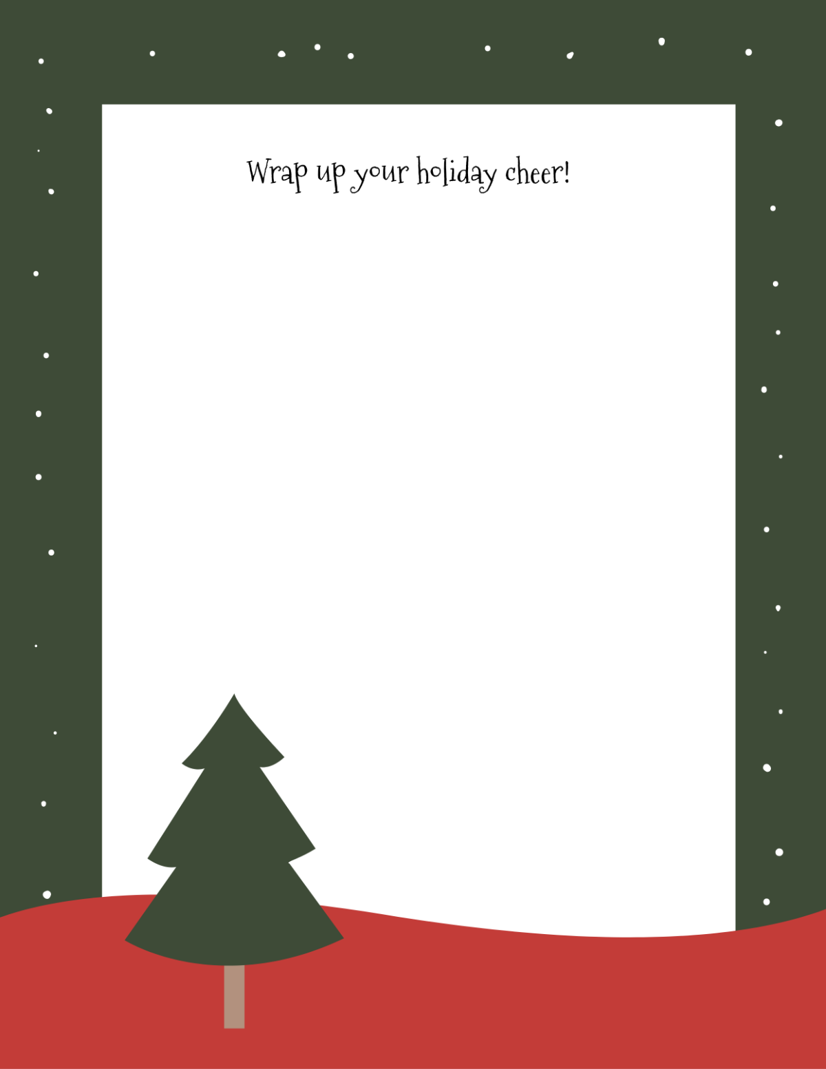 Free Christmas Paper Template To Edit Online