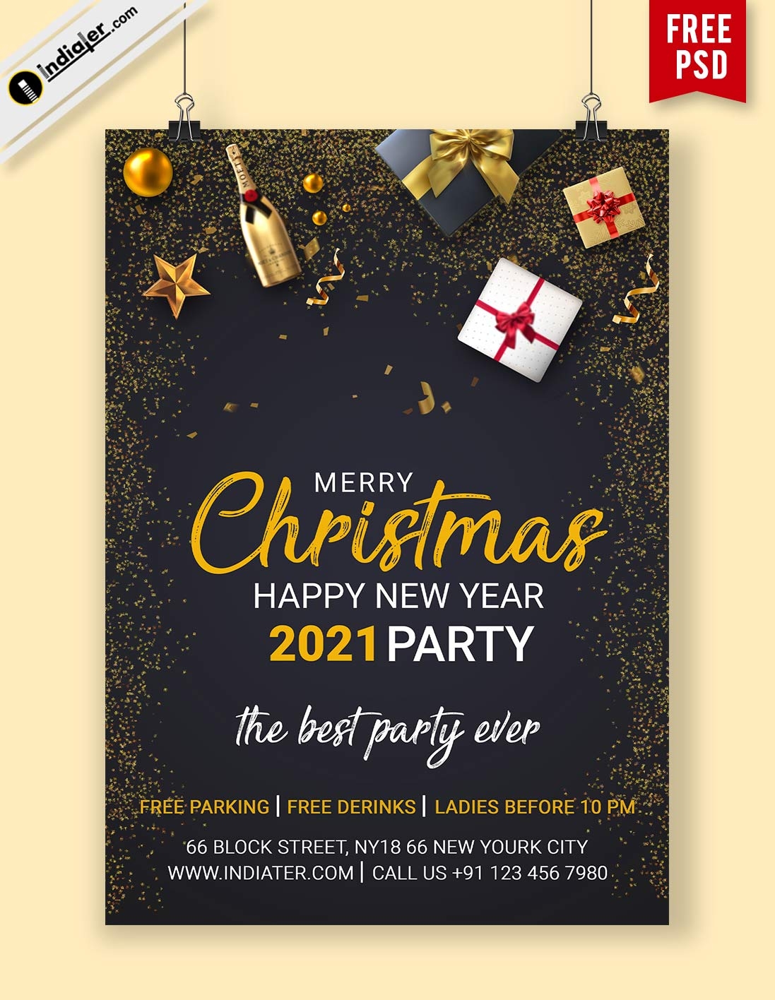 Free Printable Christmas Flyers That You Can Download And Edit By Postermywall