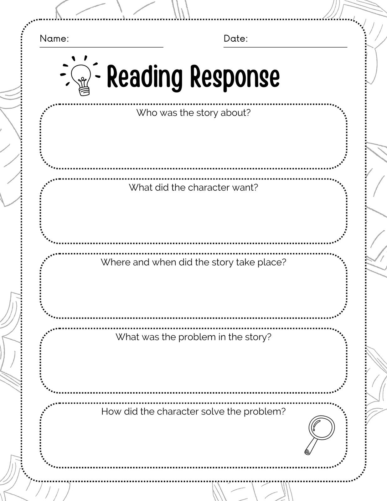 Free Custom And Printable Reading Worksheet Templates Canva Worksheets Library