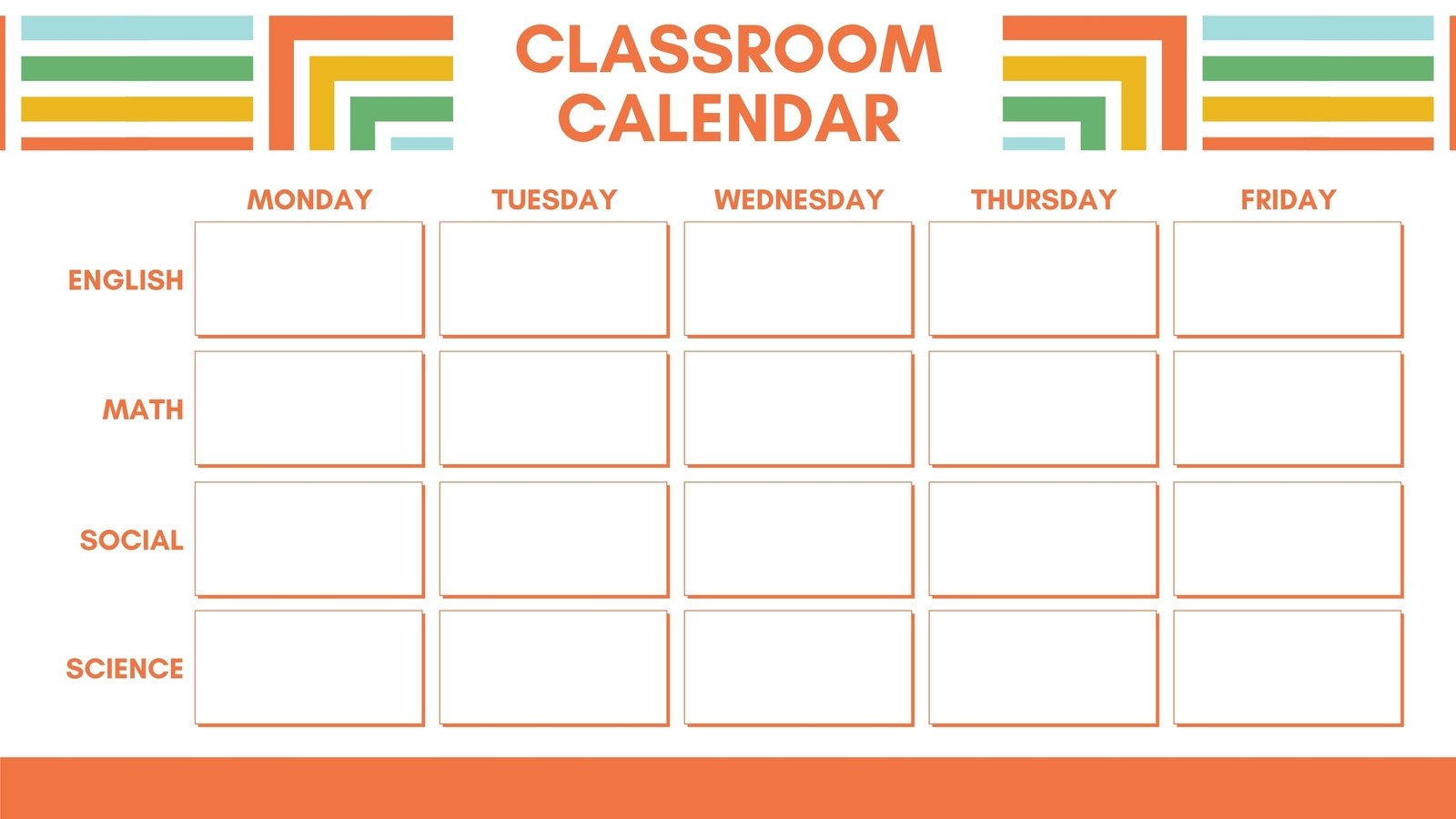 Online Printable Editable Calendar